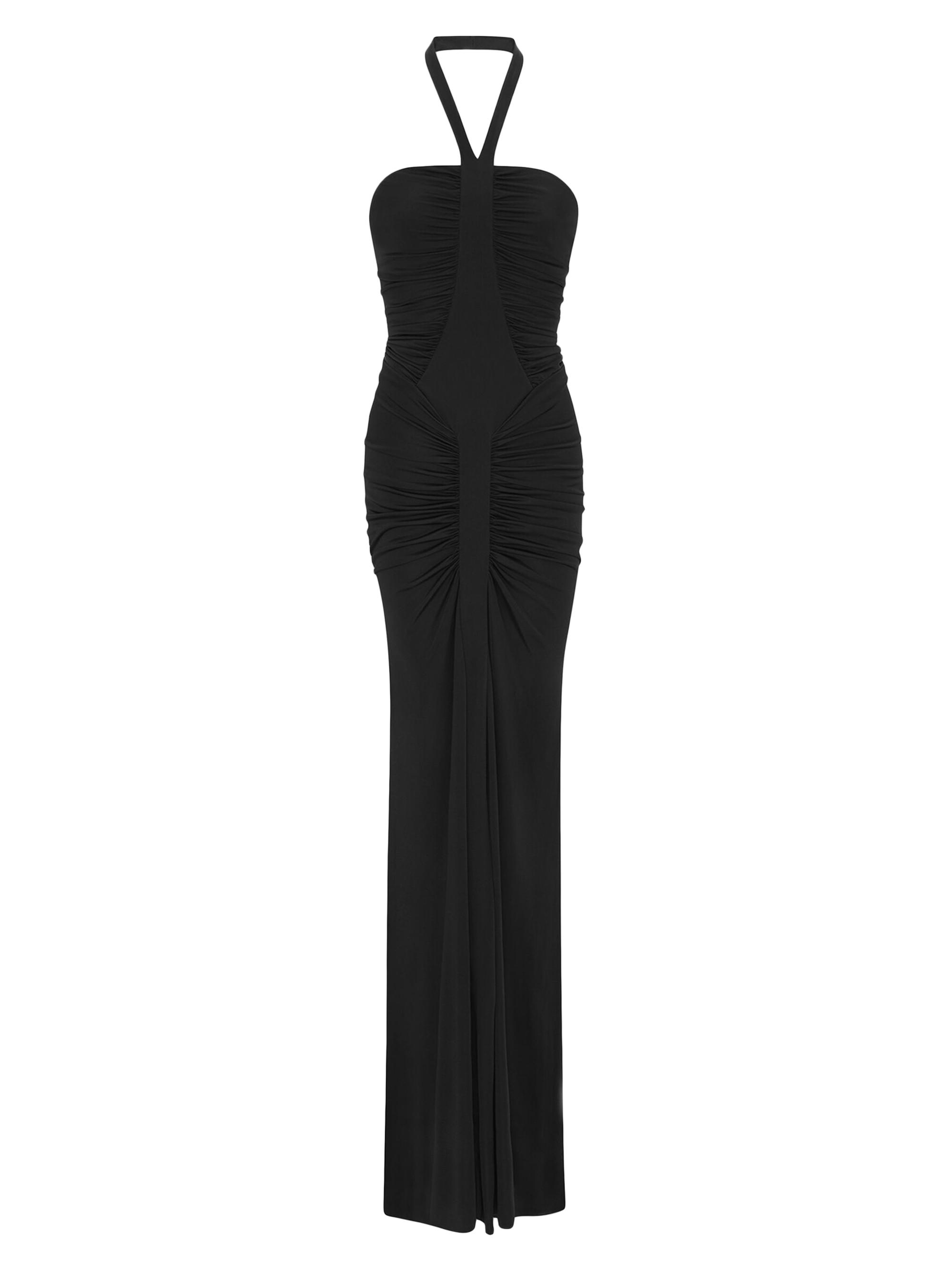 embellished plunge halter neck midaxi dress in lilac Oh Polly Venice Embellished Plunge Halter Neck Midaxi Dress in Lilac