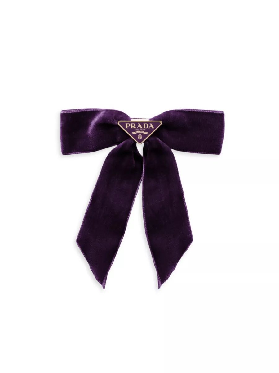 Shop Prada Velvet Hair Clip | Saks Fifth Avenue Shop Prada Velvet Hair Clip | Saks Fifth Avenue