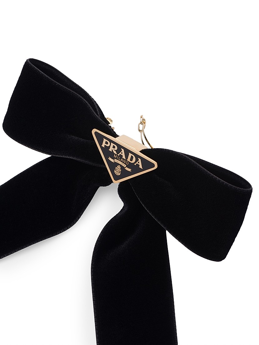 Shop Prada Velvet Hair Clip | Saks Fifth Avenue Shop Prada Velvet Hair Clip | Saks Fifth Avenue