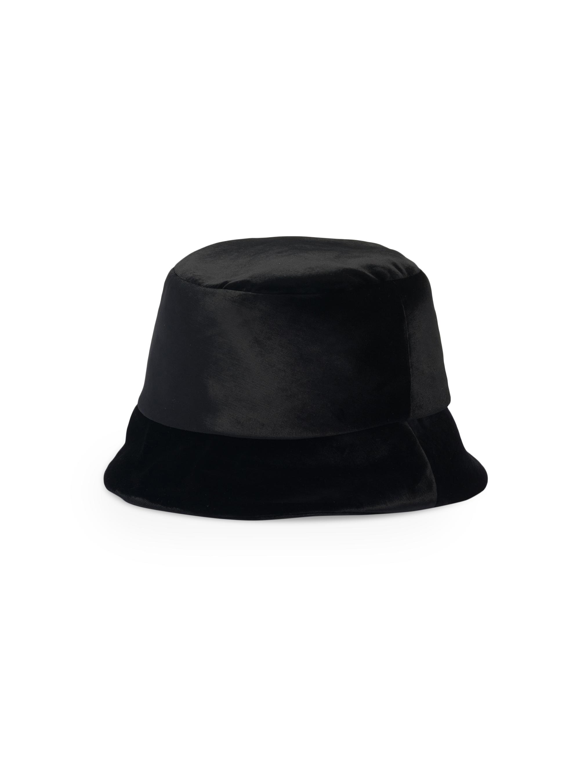 PRADA ベルベット バケットハット M ブラック Prada Velvet Bucket Hat | Saks Fifth Avenue