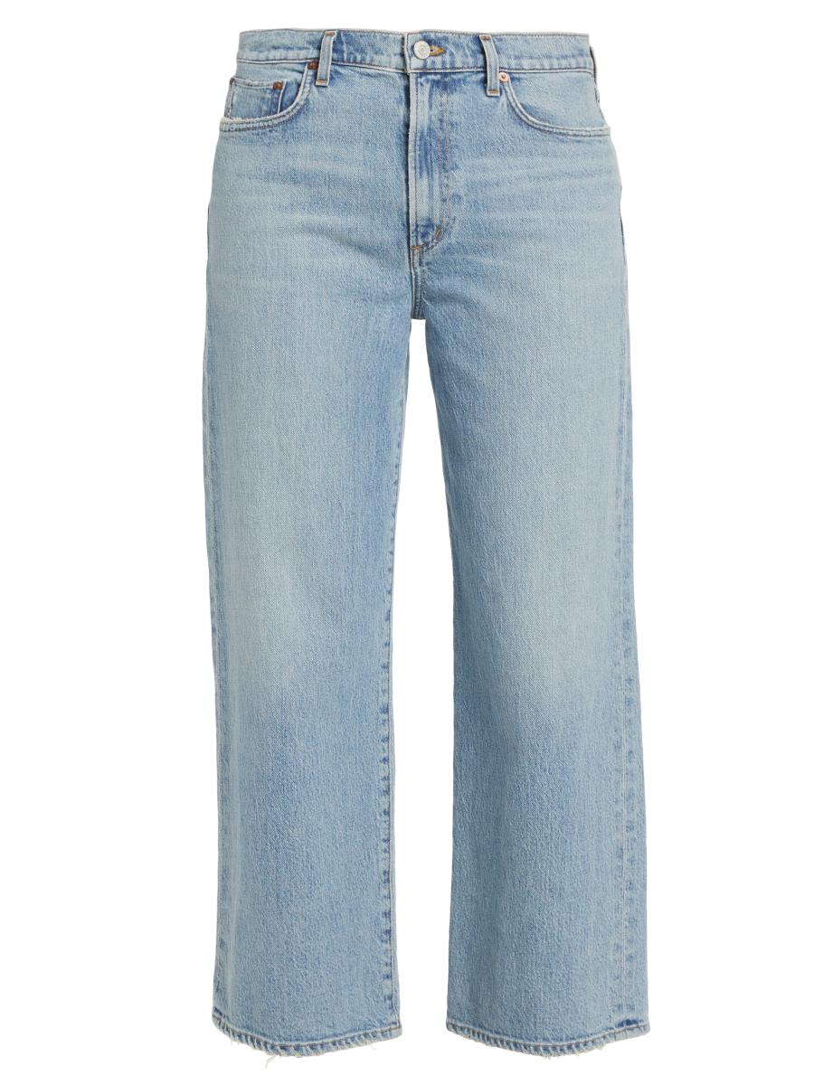 パンツ AGOLDE Women Straight Pants A2291535 Blue AGOLDE high-rise straight-leg Jeans | Blue | FARFETCH
