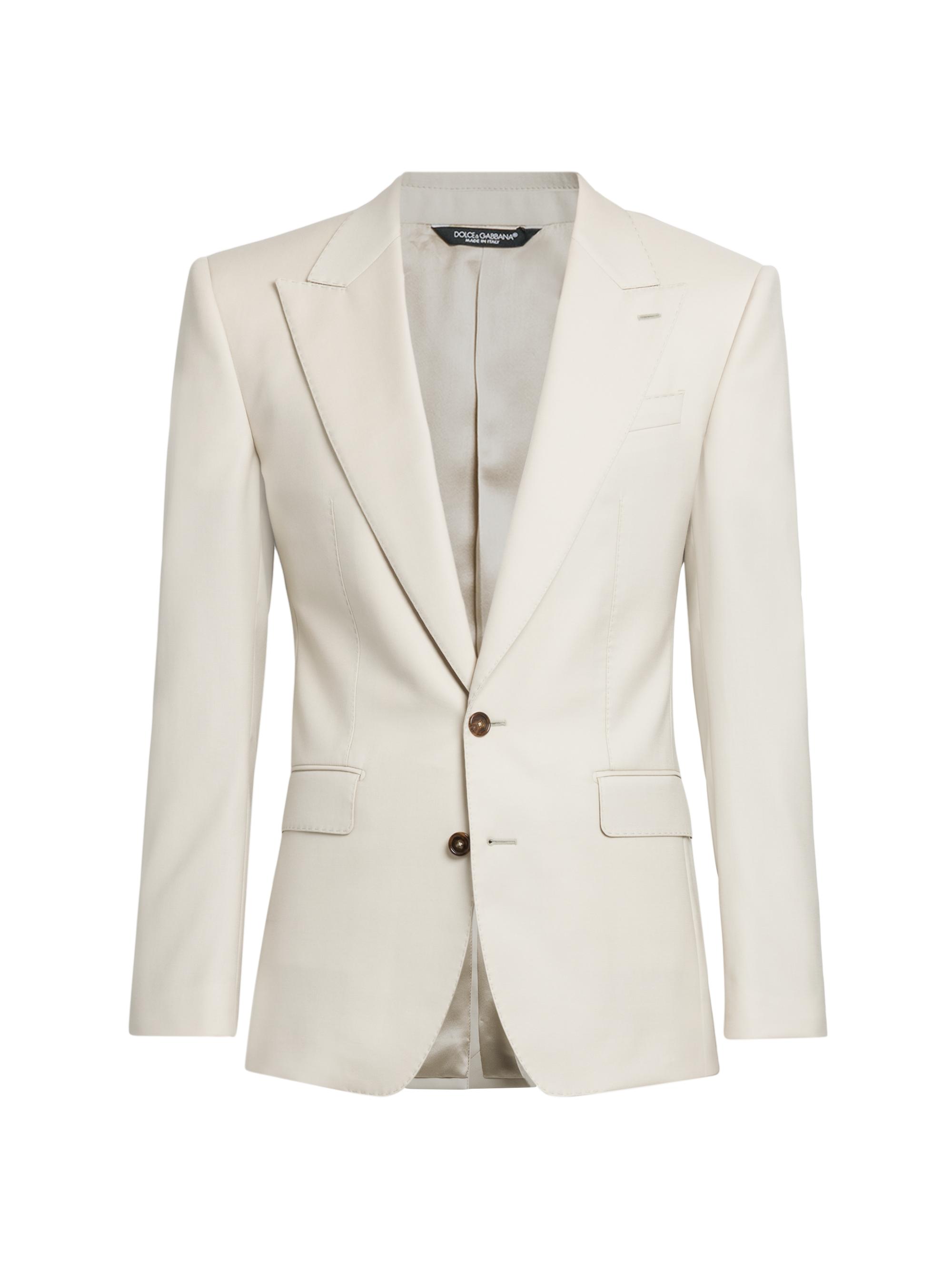 Dolce & Gabbana Men's Wool Two-Button Suit Jacket - Grigio Perla