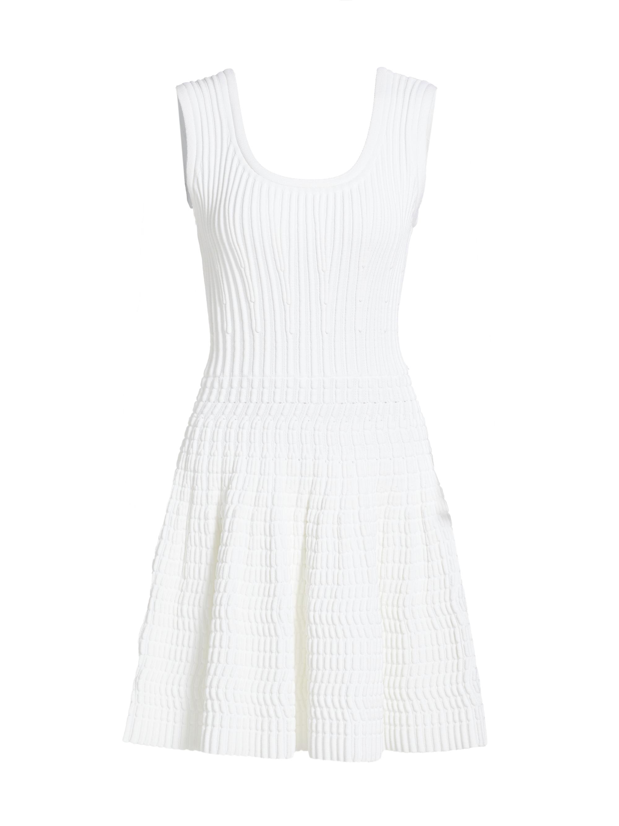 Alaïa Women's Scoopneck Knit Minidress - White