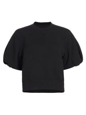 sacai Black Sponge Sweatshirt