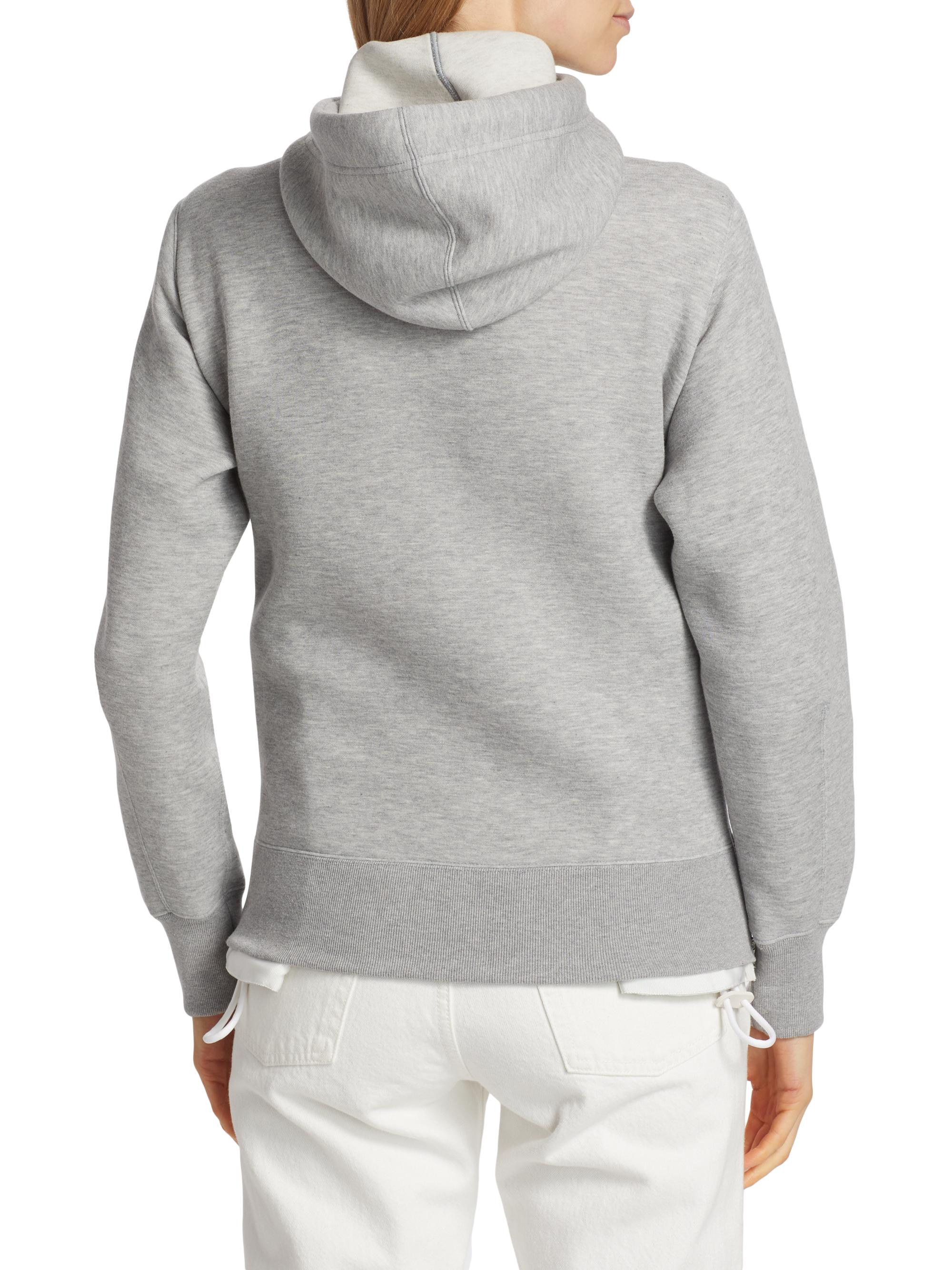 トップス SACAI Sponge Sweat x Nylon Twill Hoodie Sacai Sponge Sweat x Nylon Twill Hoodie | Nordstrom