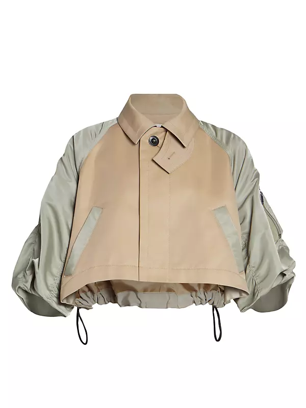 Shop Sacai Cotton Gabardine X Nylon Twill Jacket | Saks Fifth Avenue