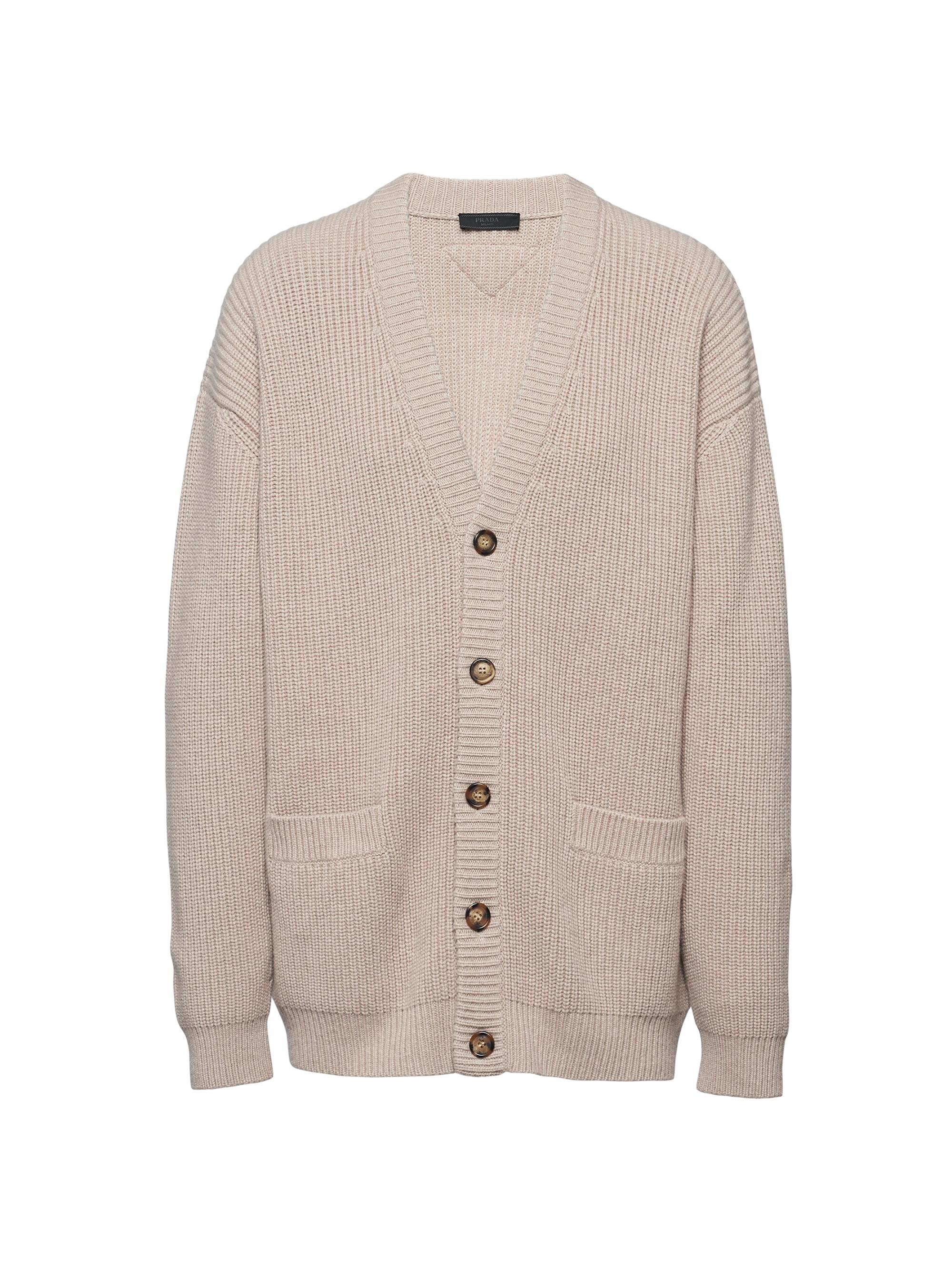 Prada Men's Cashmere Cardigan - Beige
