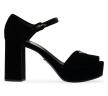 Velvet Platform Sandals