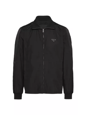 Shop Prada Silk-Blend Blouson Jacket | Saks Fifth Avenue