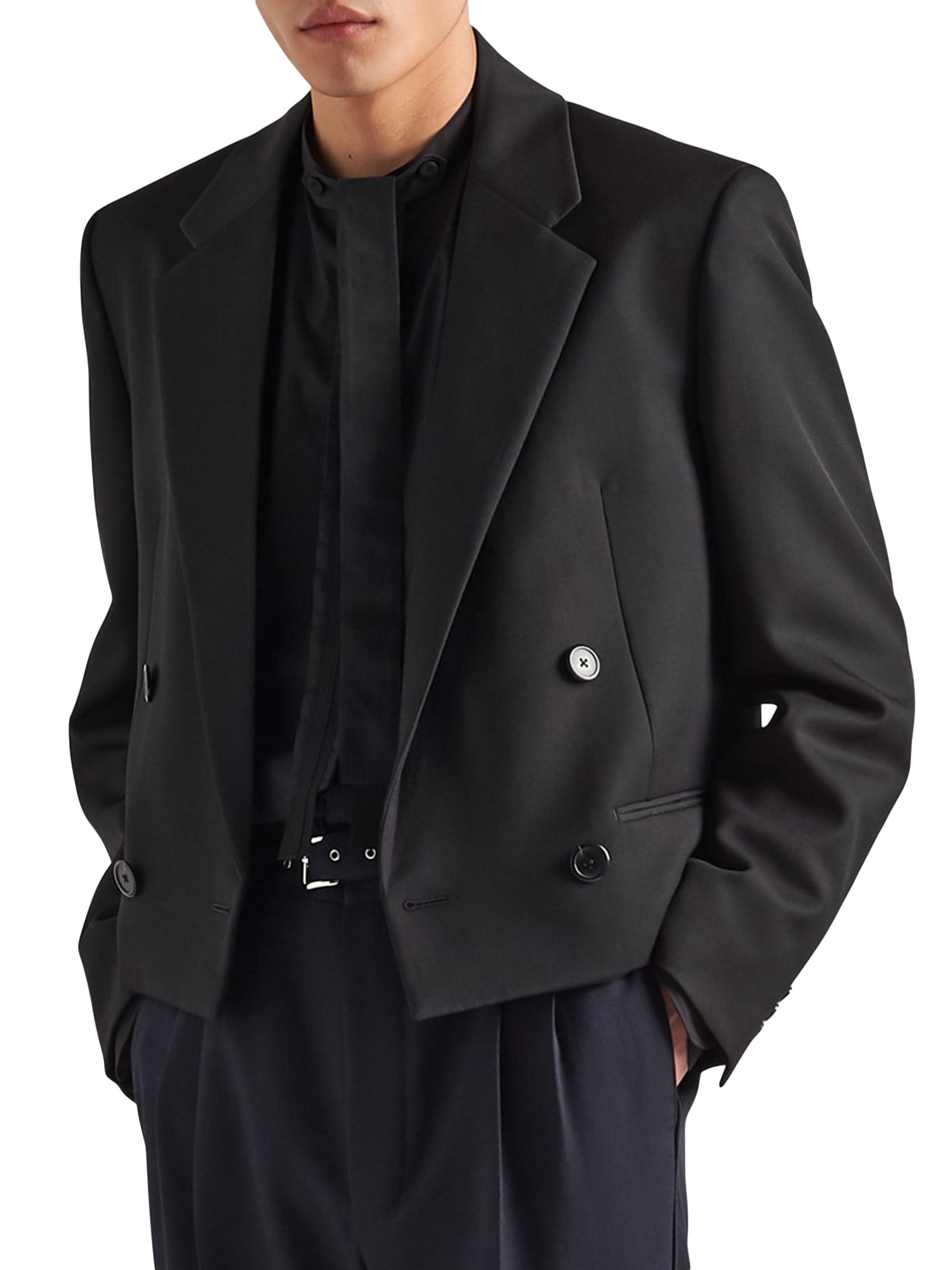 ジャケット・アウター SS/2014 PRADA double breasted jacket Prada Double-Breasted Wool Jacket | Saks Fifth Avenue