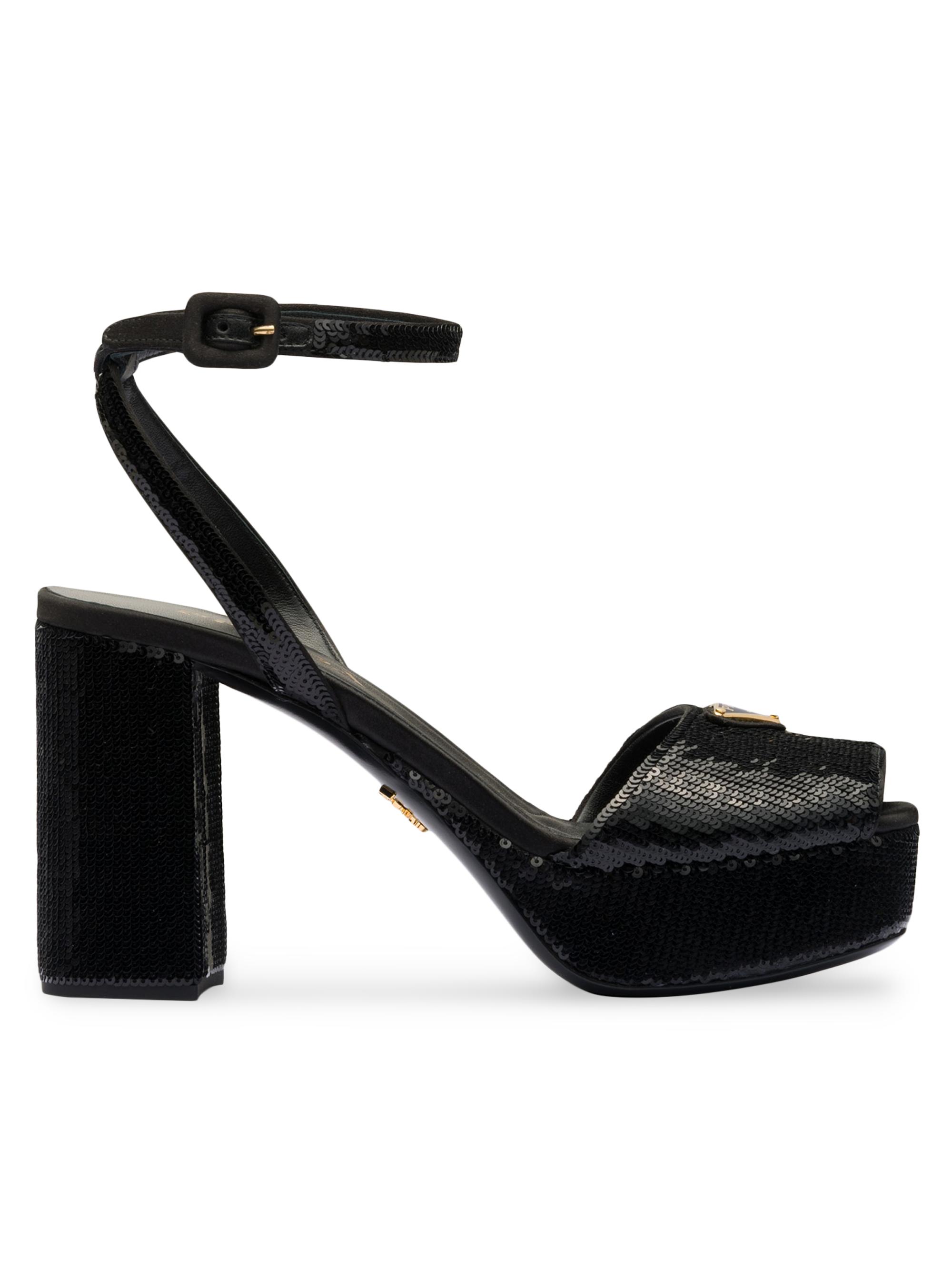 Prada Nappa Leather Platform Sandals | Saks Fifth Avenue