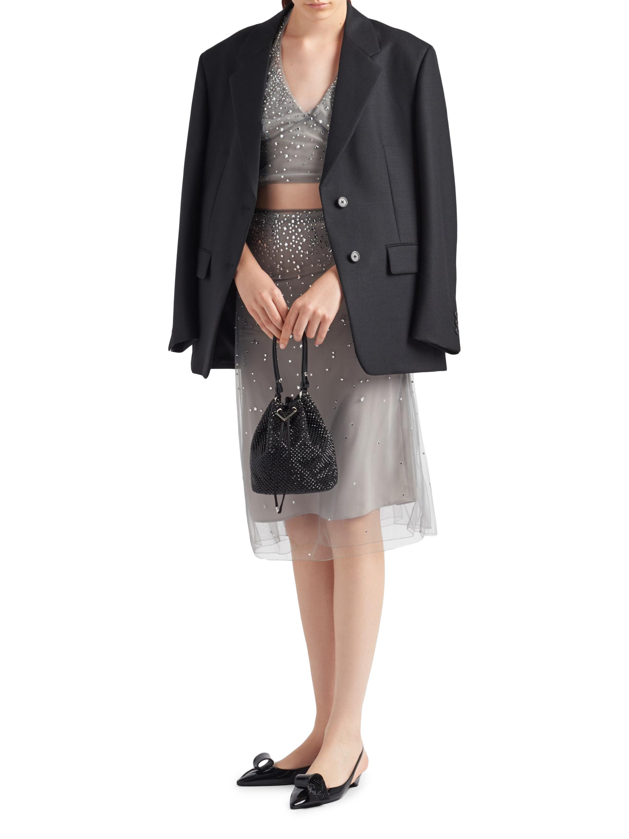 Prada Satin Mini-Bag with Crystals | Saks Fifth Avenue