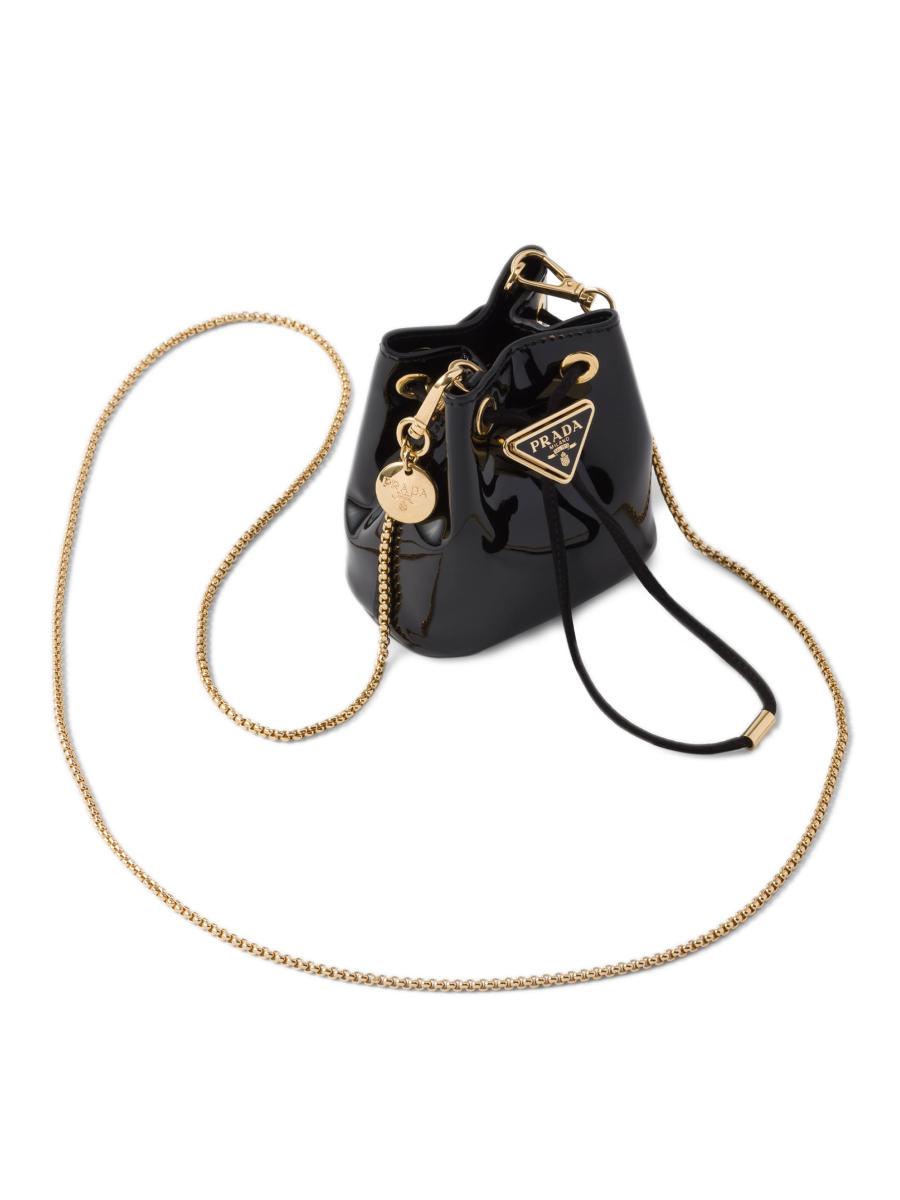 Shop Prada Mini Patent-Leather Pouch | Saks Fifth Avenue Shop Prada Mini Patent-Leather Pouch | Saks Fifth Avenue