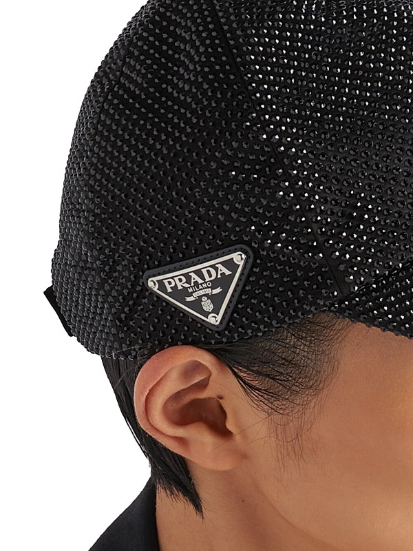 Shop Prada Duchesse Baseball Cap with Crystals | Saks Fifth Shop Prada Duchesse Baseball Cap with Crystals | Saks Fifth