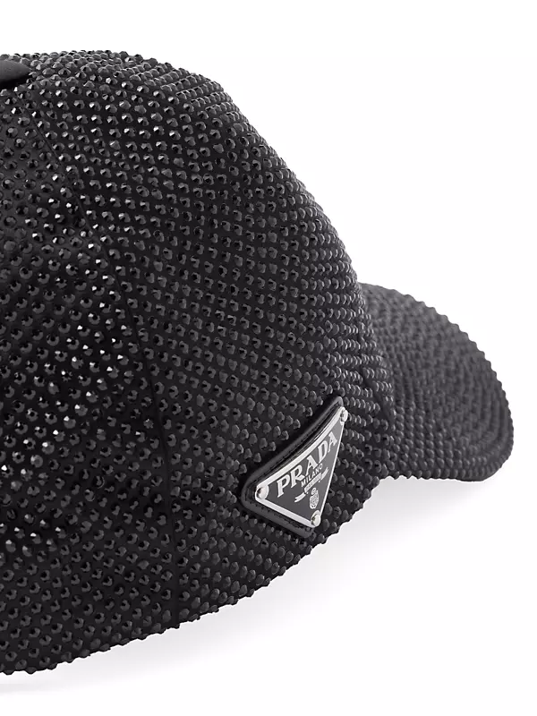 Shop Prada Duchesse Baseball Cap with Crystals | Saks Fifth Shop Prada Duchesse Baseball Cap with Crystals | Saks Fifth