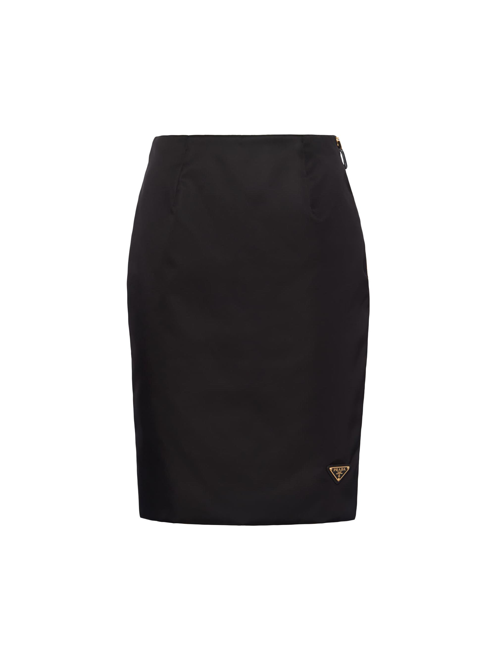 Prada Women's Re-Nylon Pencil Skirt - Black