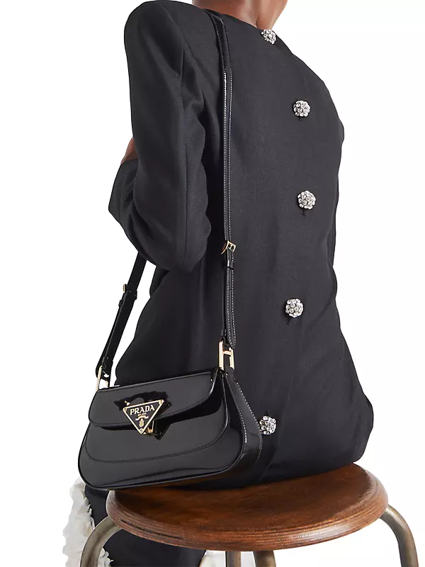 Shop Prada Patent Leather Shoulder Bag | Saks Fifth Avenue
