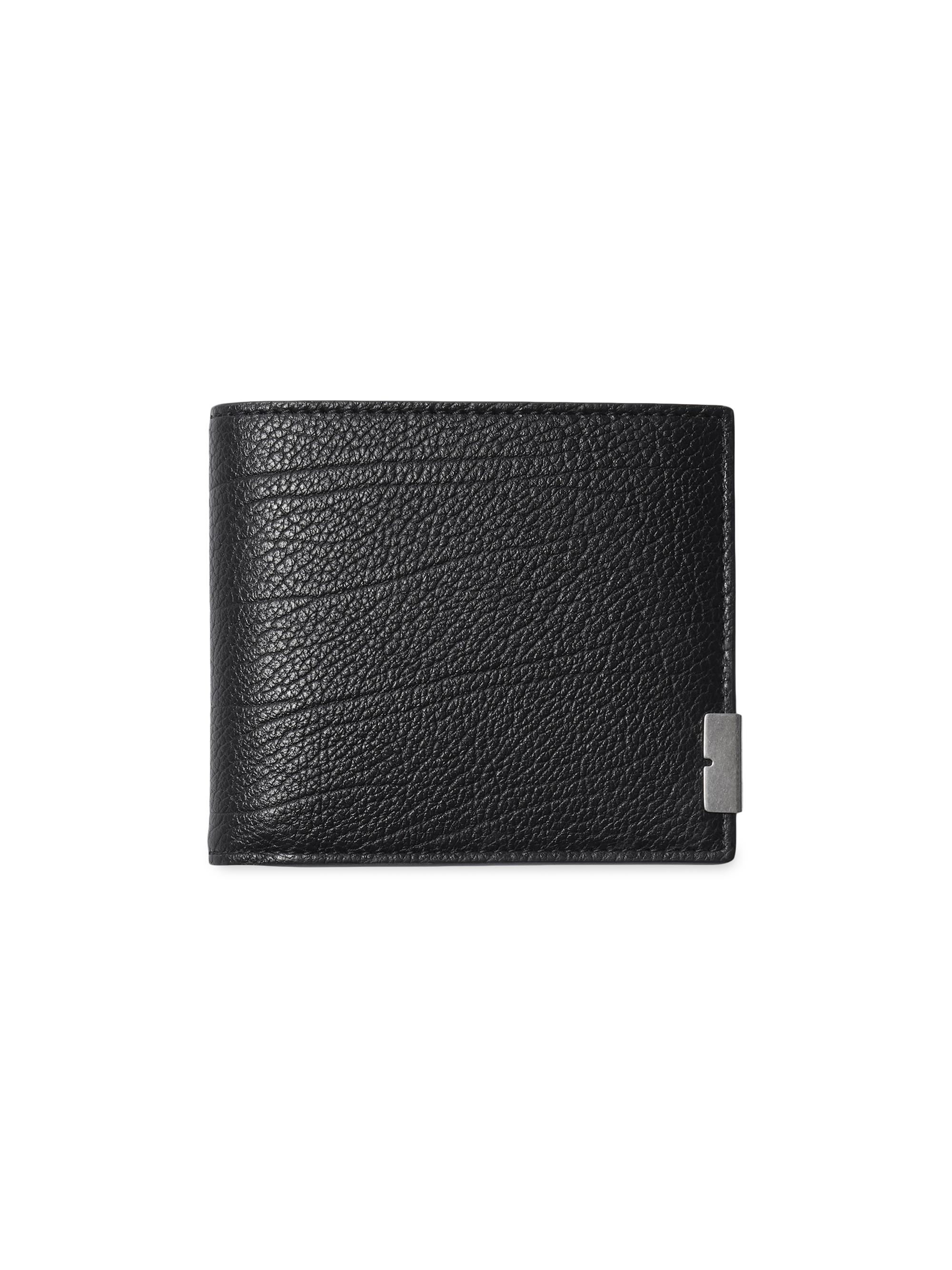 Burberry Men's B-Cut Leather Bi-Fold Wallet - Military