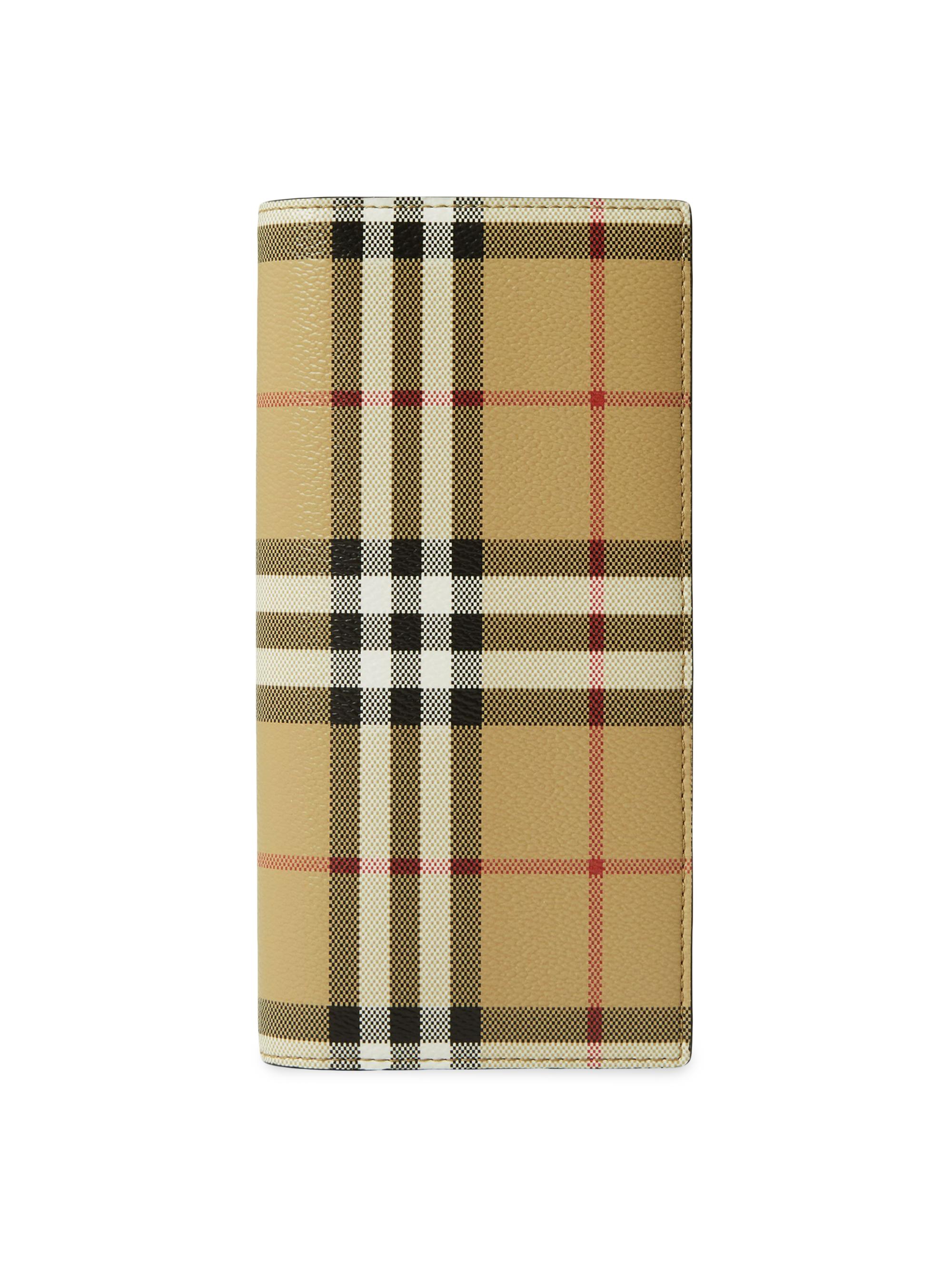 Burberry Men's Check Continental Wallet - Archive Beige