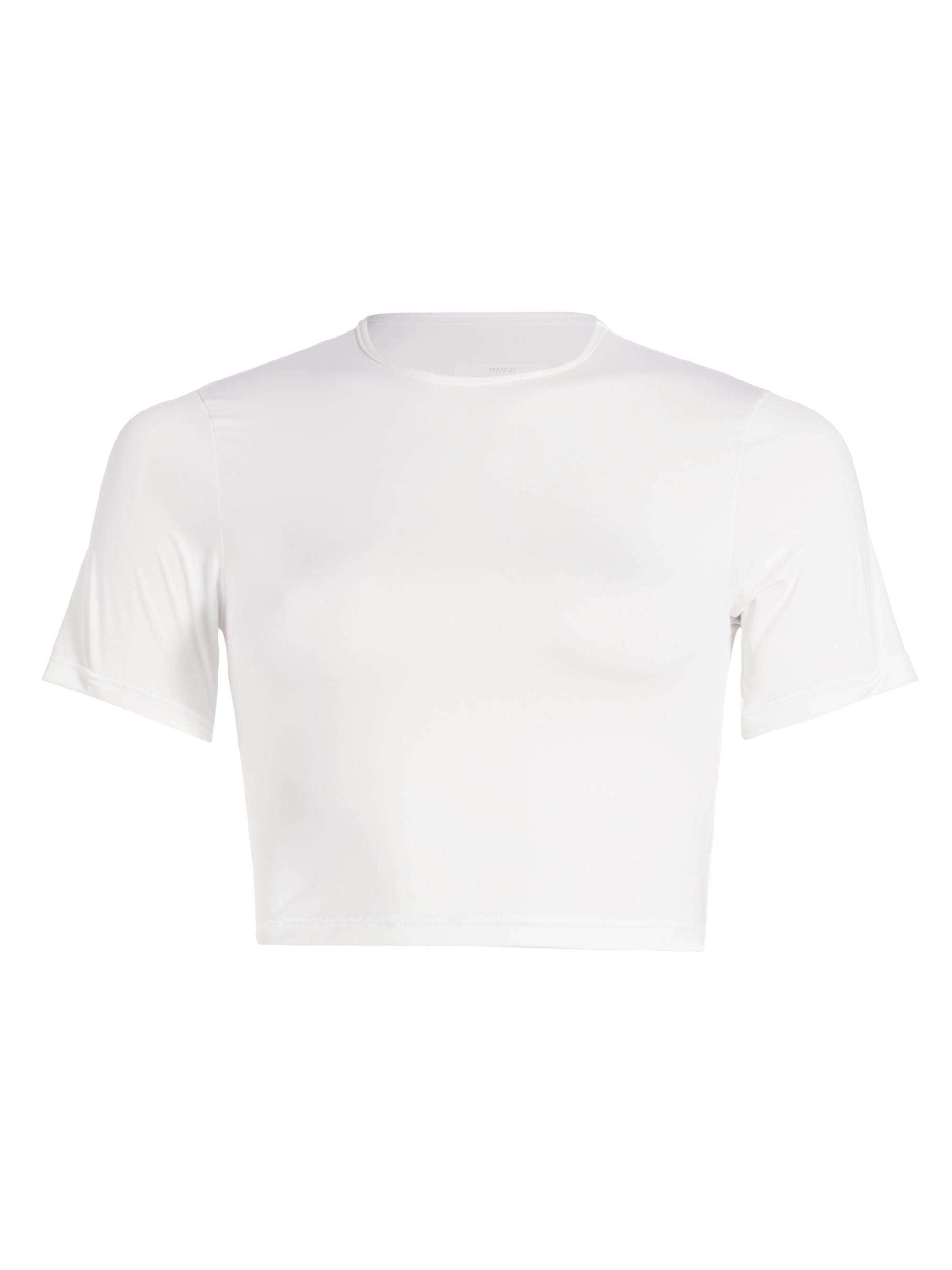 Maqui Active Women's Twisted Back Short-Sleeve Shirt - White