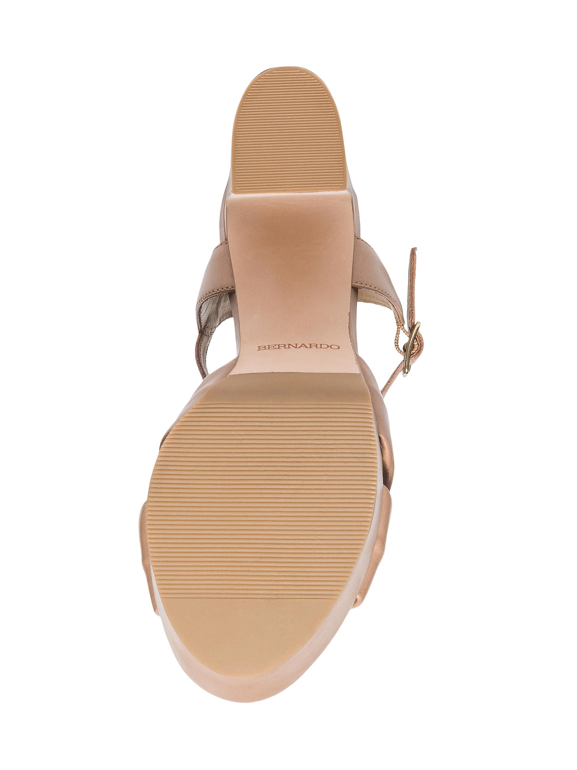 Bernardo Veronika Leather Platform Sandals | Saks Fifth Avenue