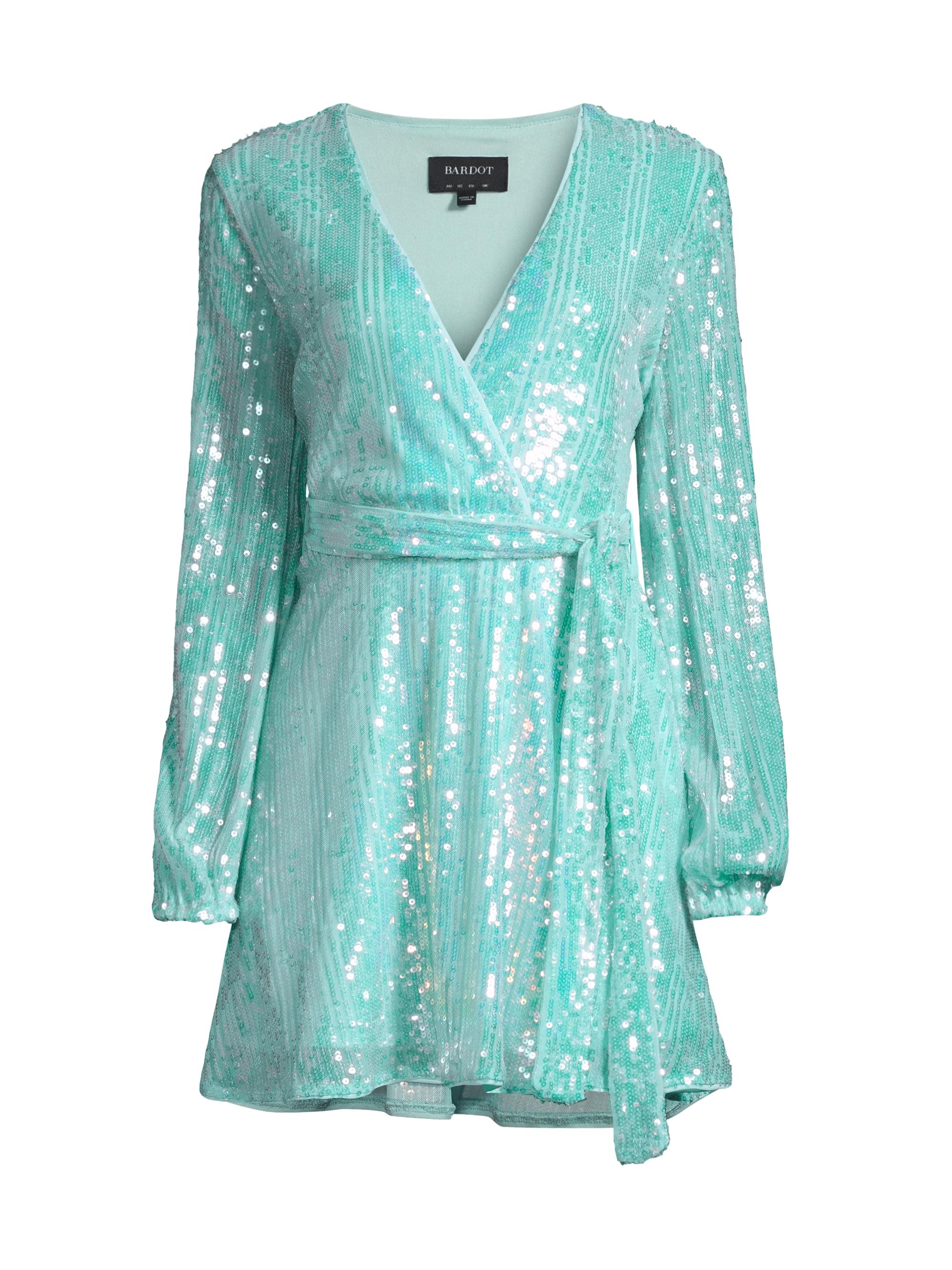 Bardot Women's Bellissa Sequined Minidress - Aqua