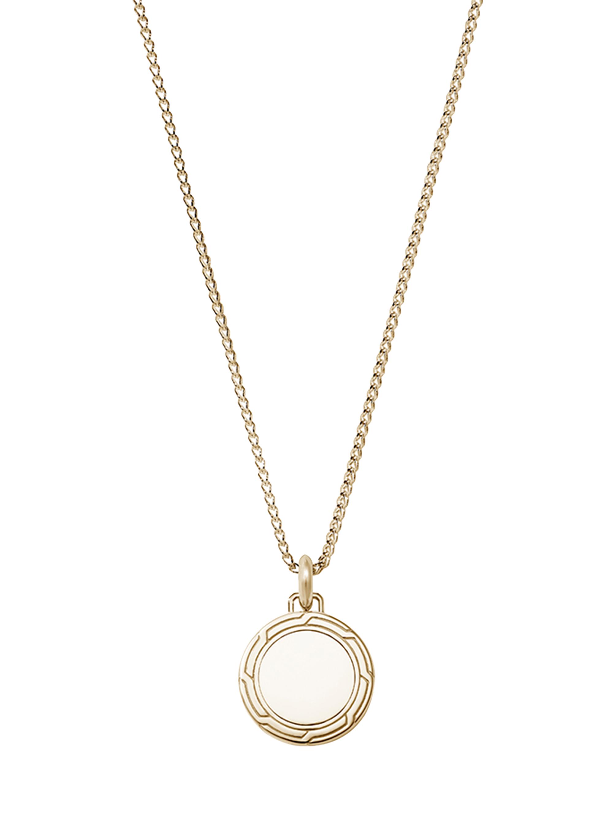 John Hardy Men's 14K Gold Pendant Necklace - Gold