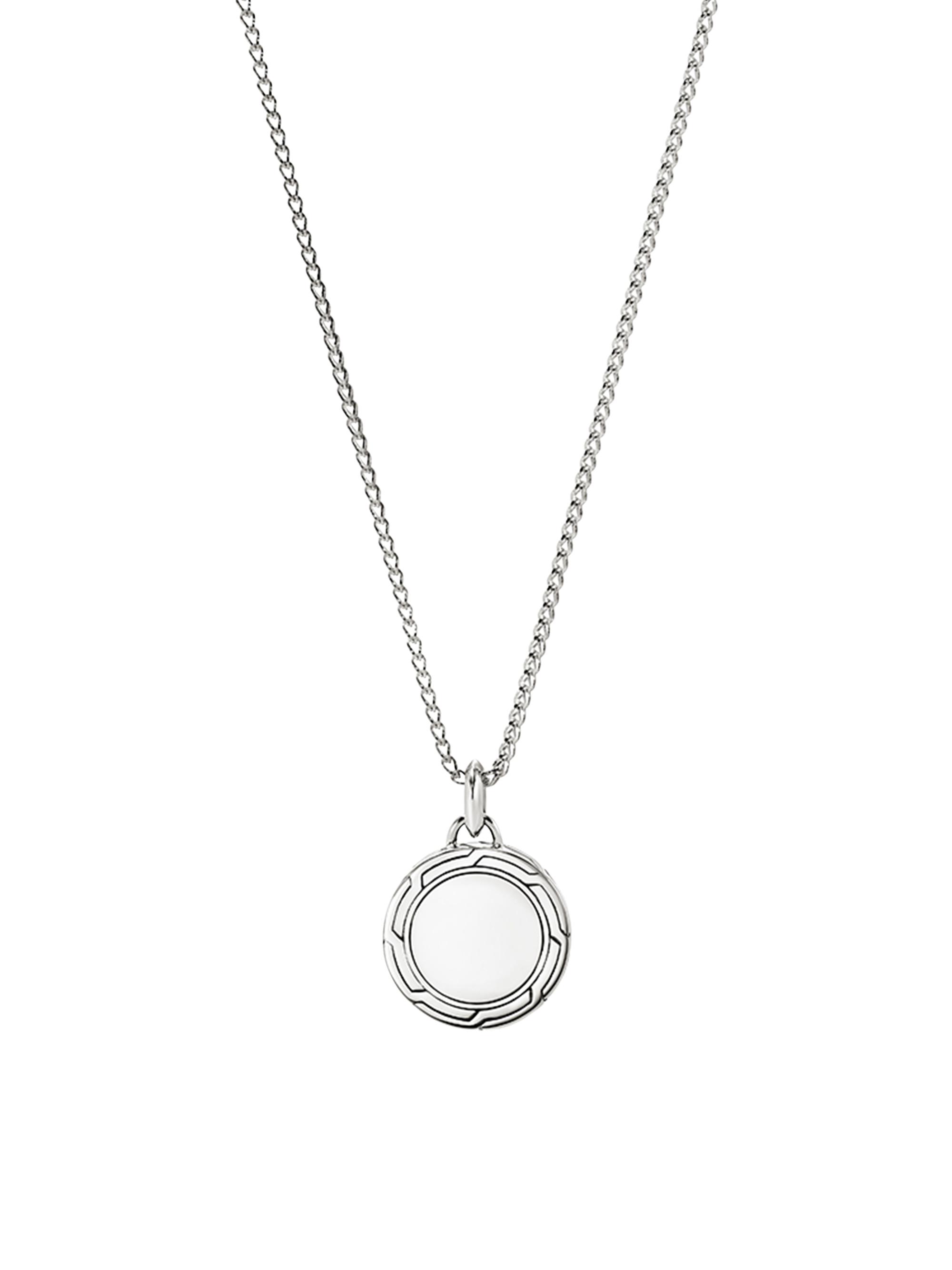 John Hardy Men's Sterling Silver Pendant Necklace - Silver