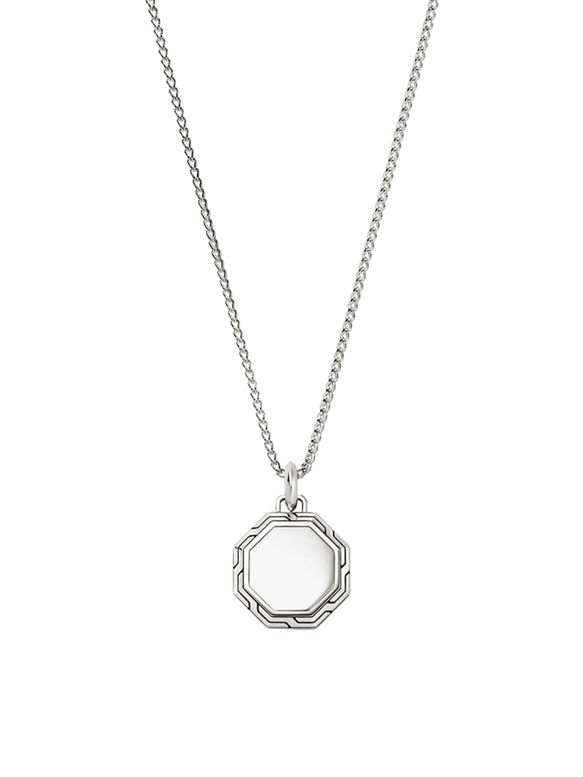 John Hardy Men's Sterling Silver Tag Pendant Necklace - Silver