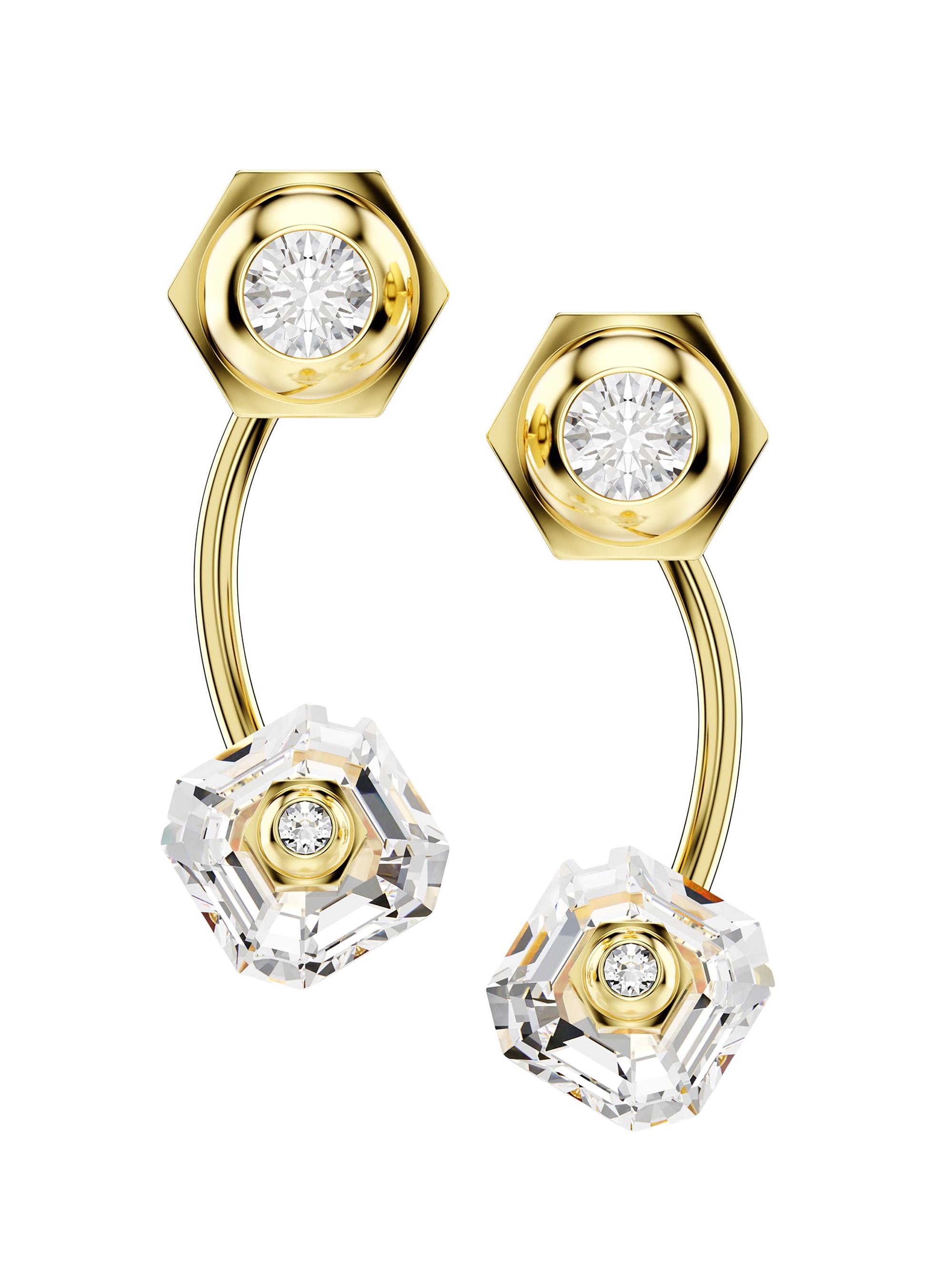 Swarovski Women's Numina Goldtone & Crystal Earring Jackets - Yellow Gold