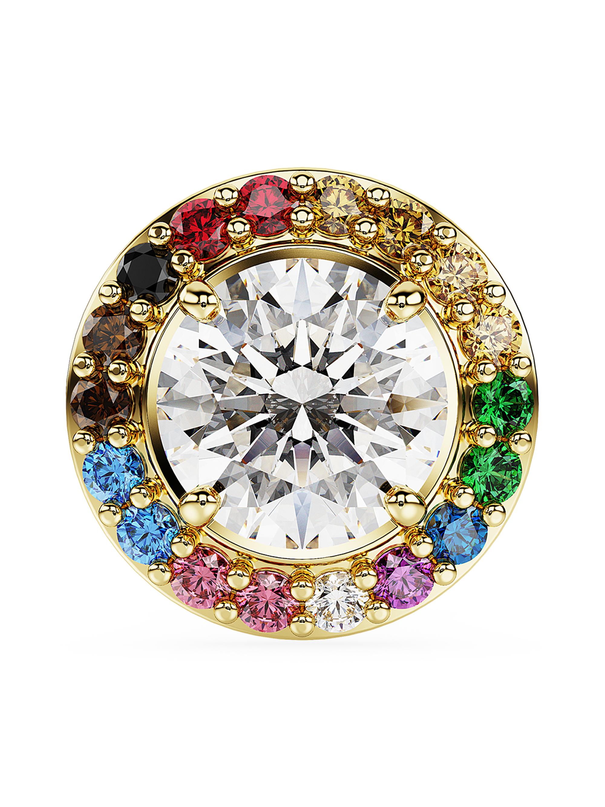 Swarovski Women's Matrix Goldtone &  Crystal Pin - Yellow Gold