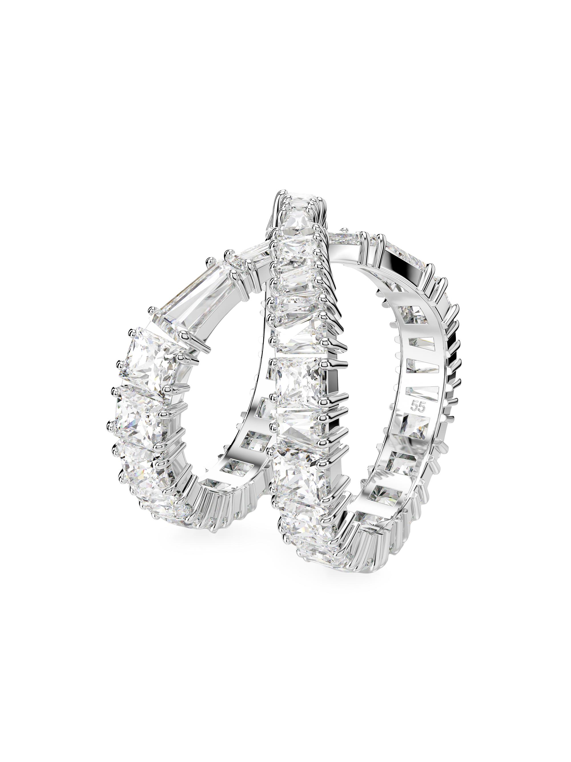 Swarovski Women's Hyperbola Crystal Infinity Ring - White Gold