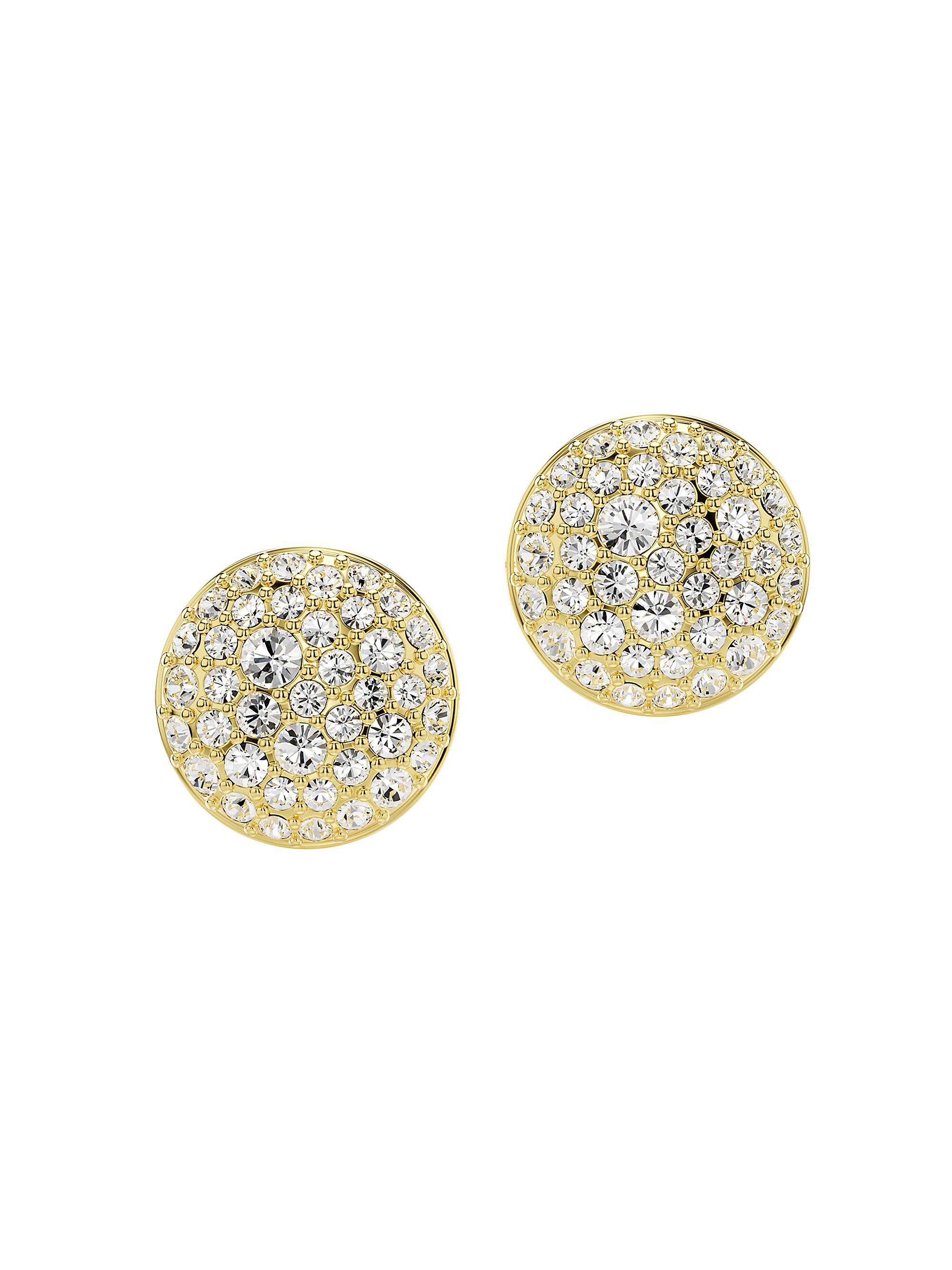 Swarovski Women's Sublima Goldtone &  Crystal Stud Earrings - Yellow Gold