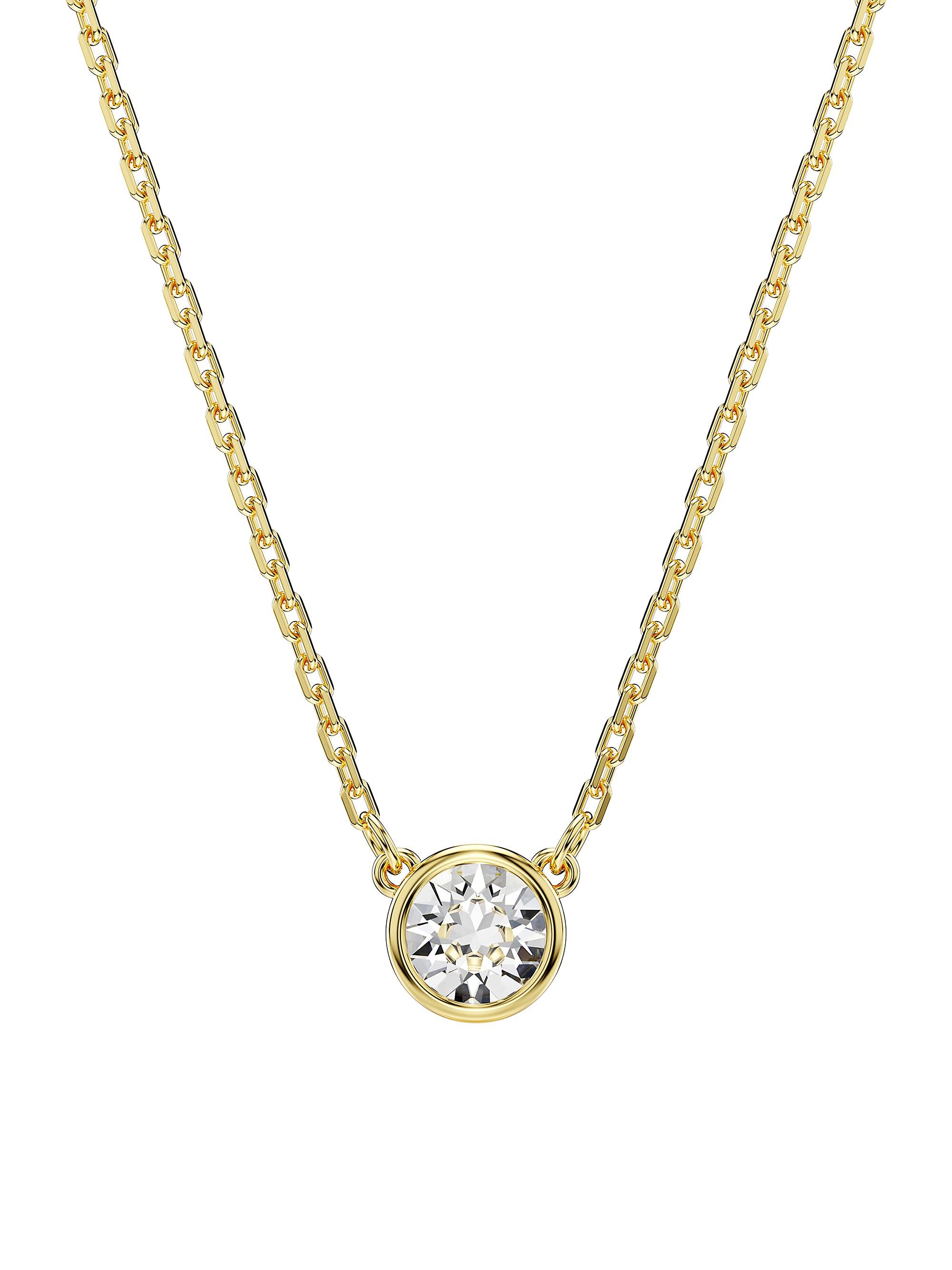 Swarovski Women's Imber Goldtone & Crystal Lariat Necklace - Yellow Gold