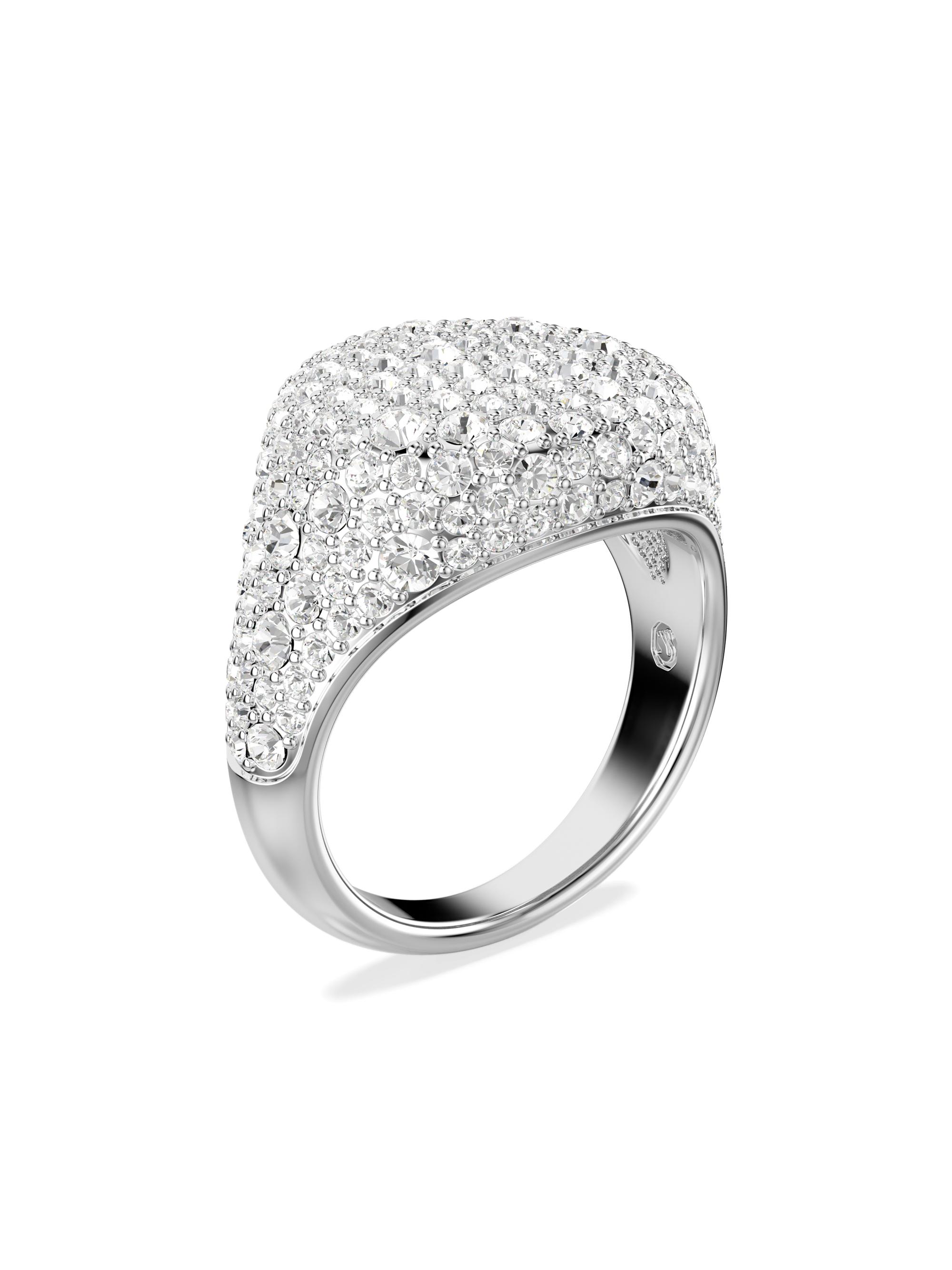 Swarovski Women's Sublima Rhodium-Plated & Crystal Ring - White Gold