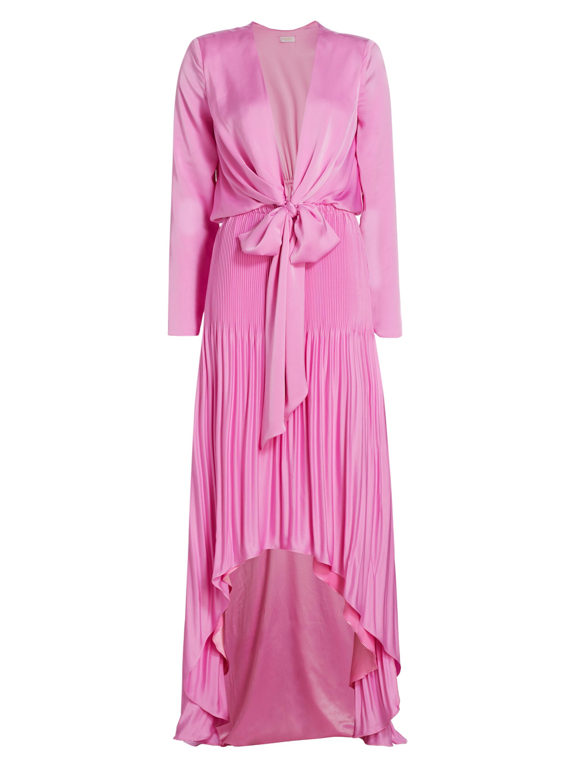 Ramy Brook Women's Zaylee Mixed-Media Gown - Pink Orchid