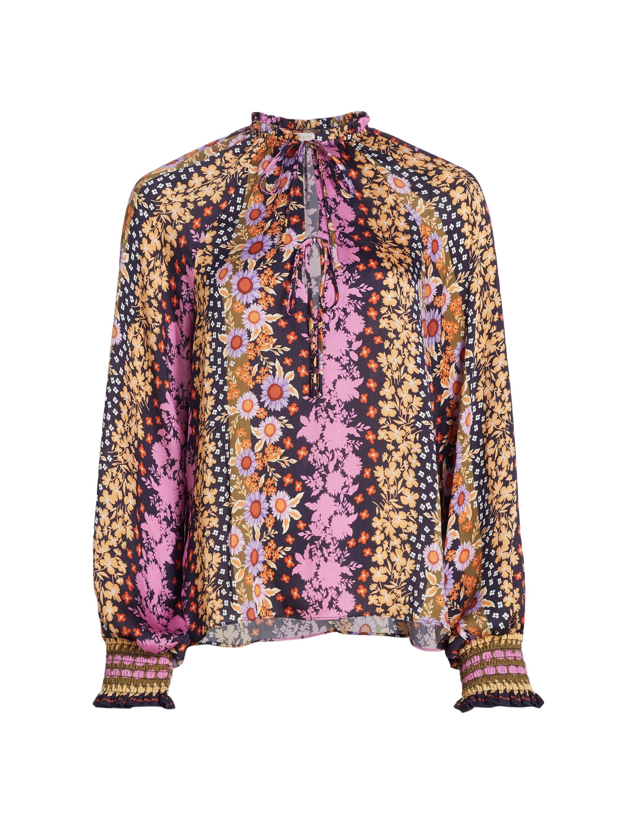 Ramy Brook Women's Demi Floral Balloon-Sleeve Top - Multicolor Boho
