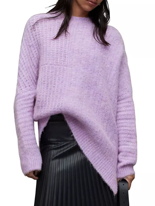 Shop AllSaints Selena Wool-Alpaca Blend Sweater