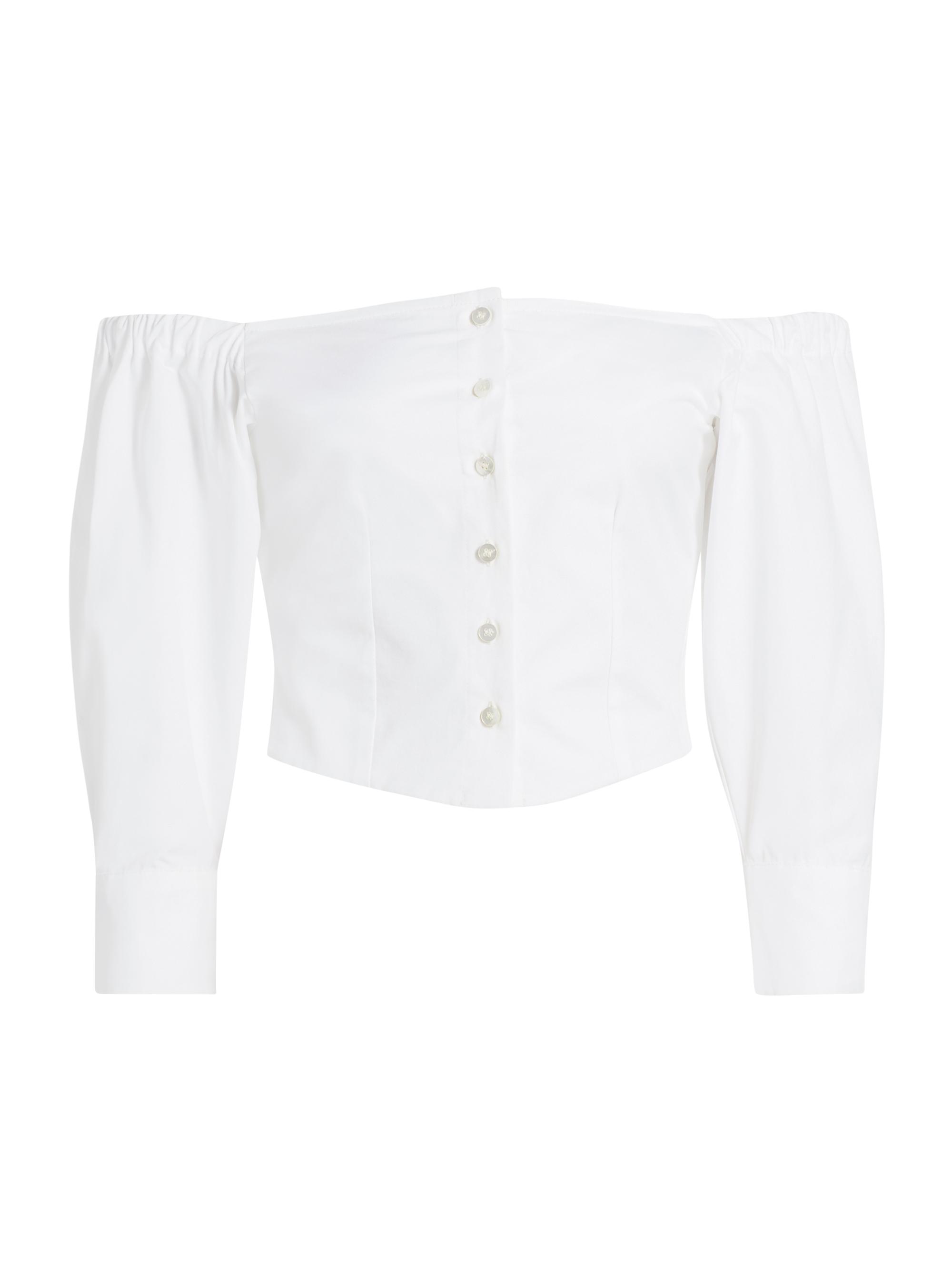 Altuzarra Women's Hailey Off-The-Shoulder Top - Optic White