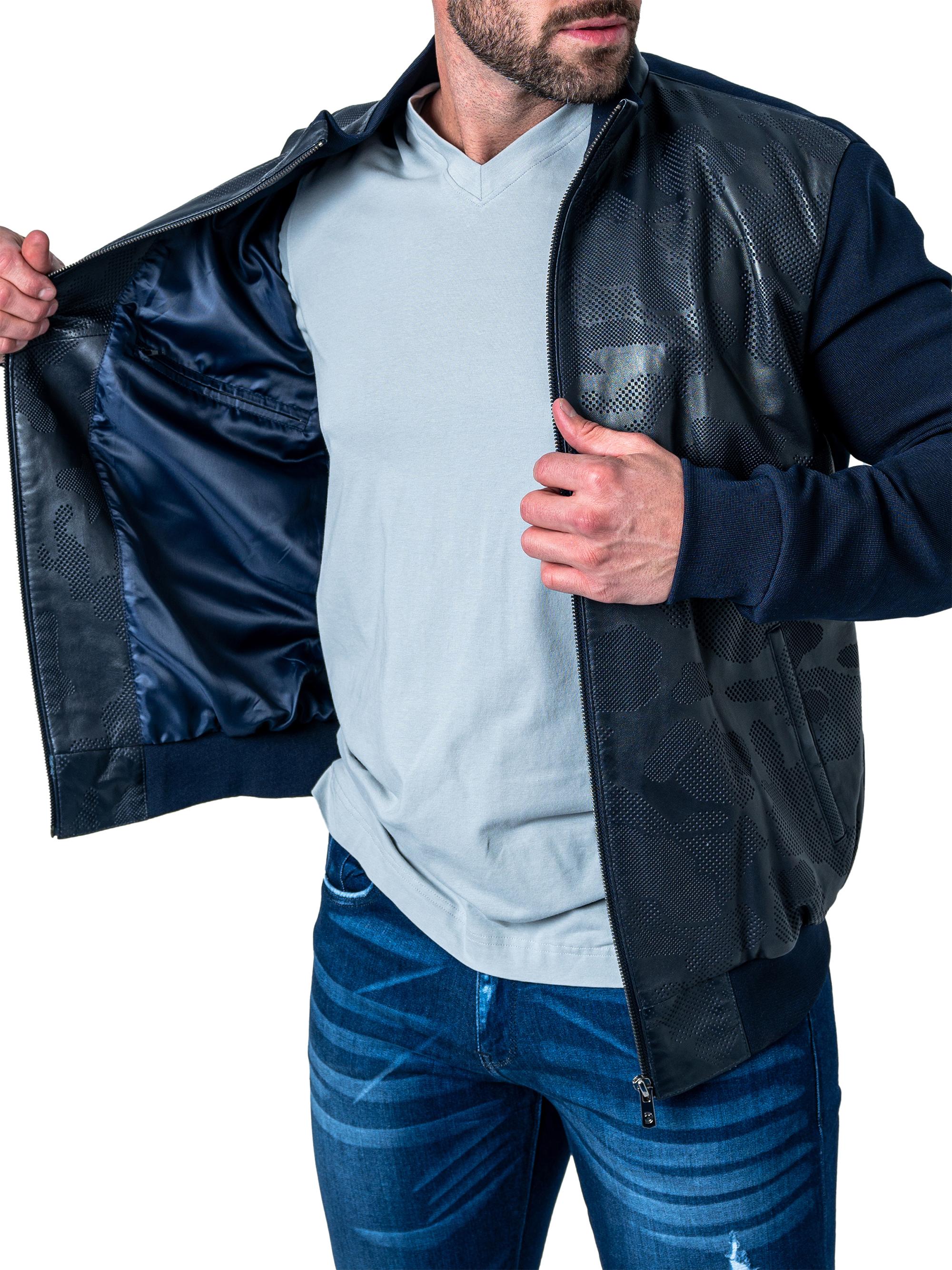 Maceoo Leather Map Jacket | Saks Fifth Avenue