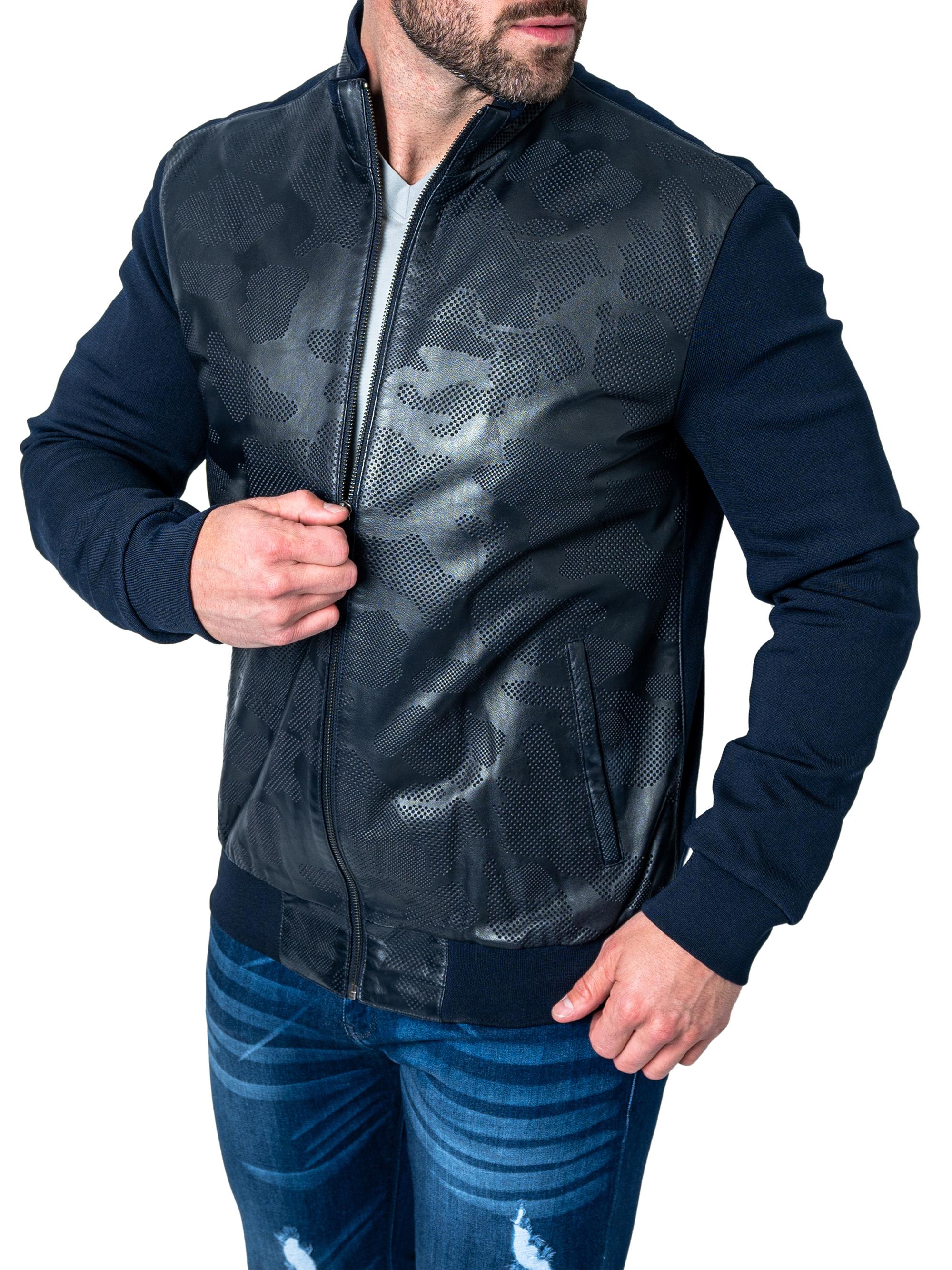 Maceoo Leather Map Jacket | Saks Fifth Avenue