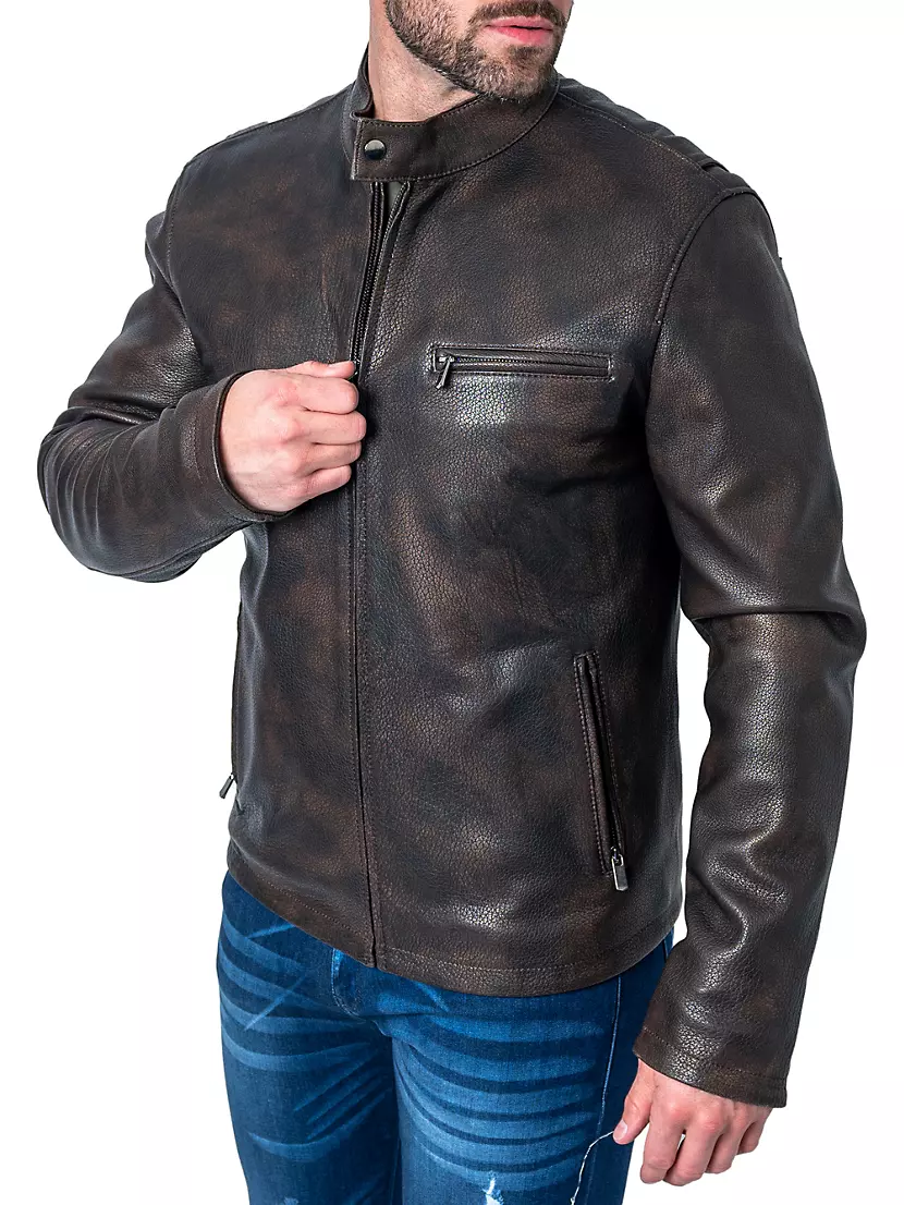 Union Fifth Saks Maceoo Leather Avenue Jacket | Shop