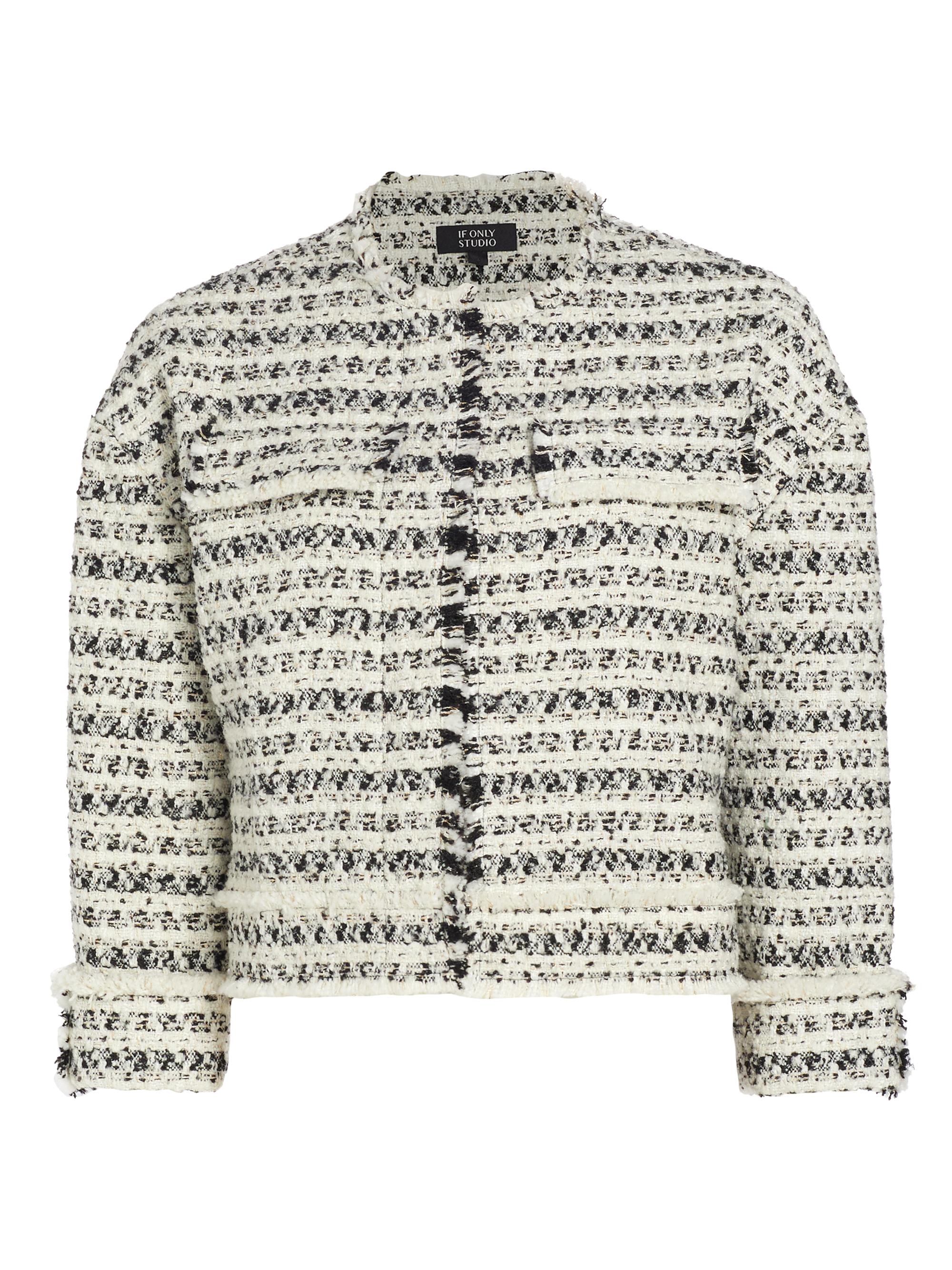 ジャケット・アウター block pattern tweed jacket ジャケット・アウター block pattern tweed jacket If Only