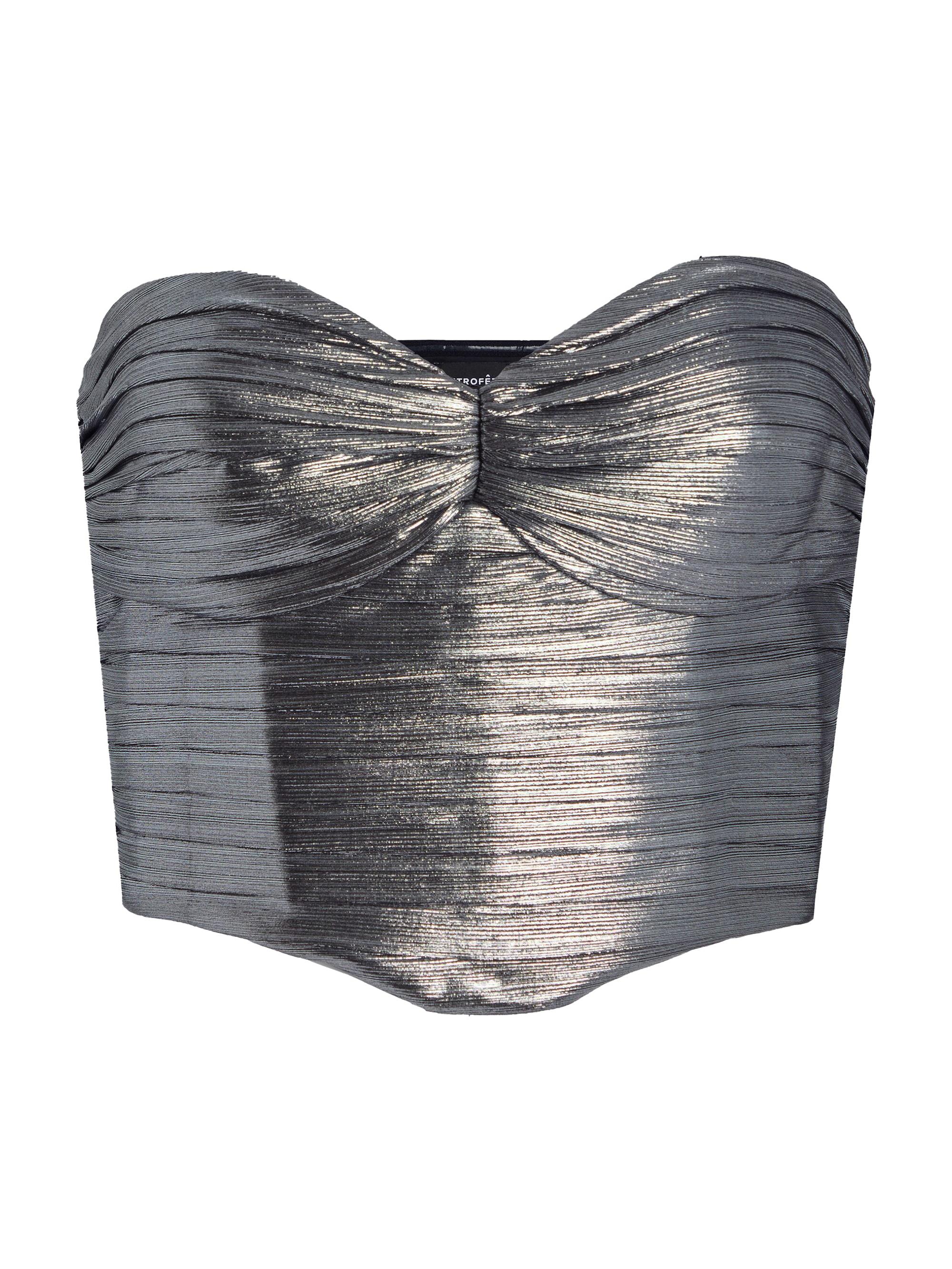 Retrofête Women's Liana Top - Gunmetal
