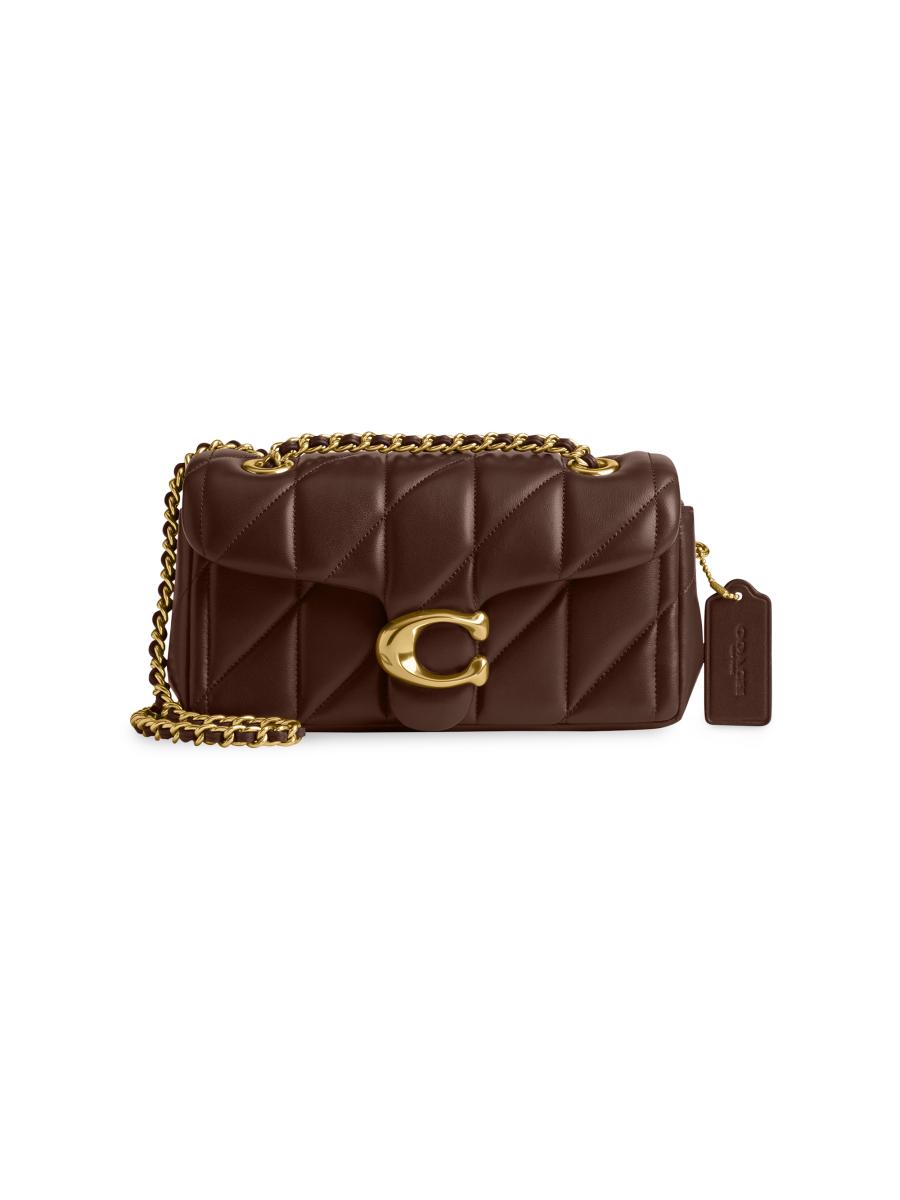 Coach Women's Tabby Leather Shoulder Bag In Brown