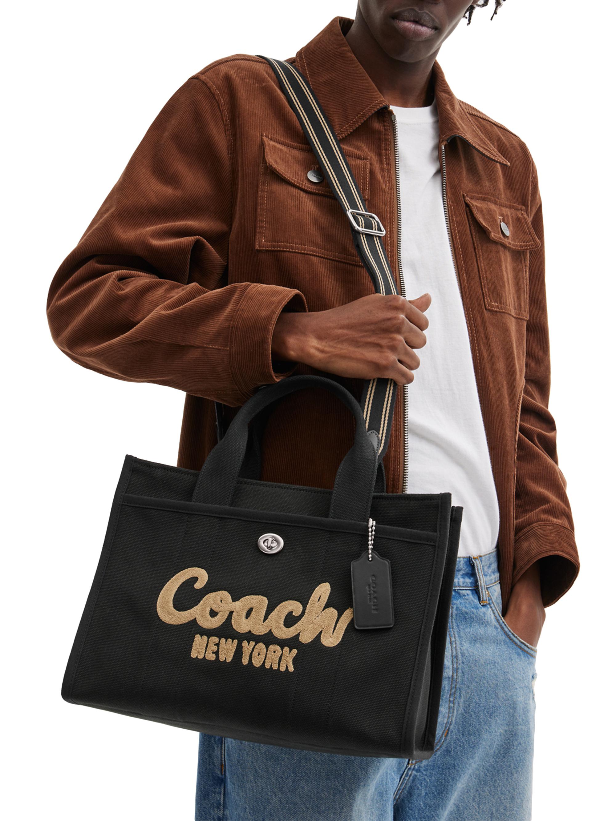 COACH Cargo Canvas & Leather Tote Bag | Saks Fifth Avenue
