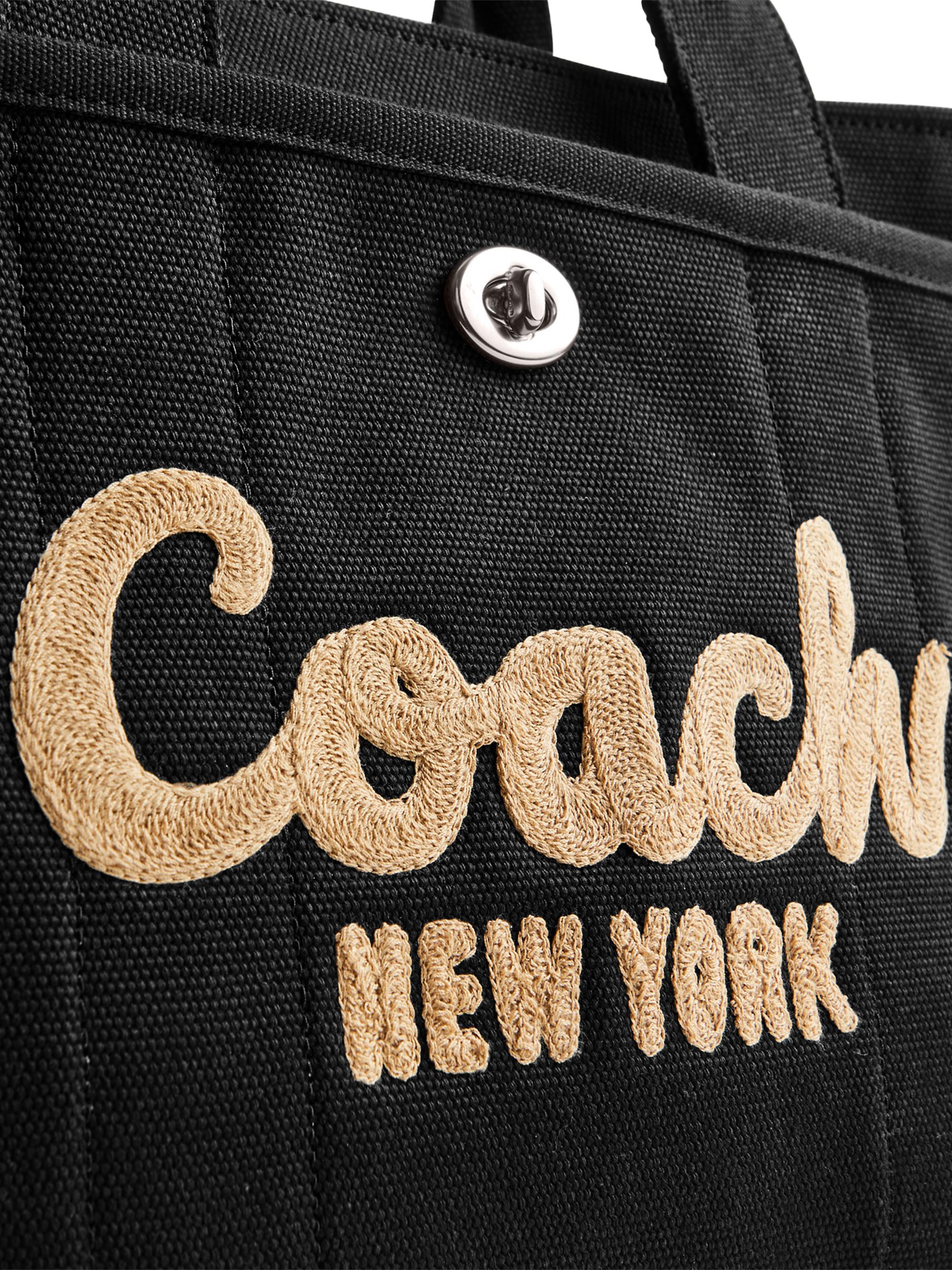 COACH Cargo Canvas & Leather Tote Bag | Saks Fifth Avenue