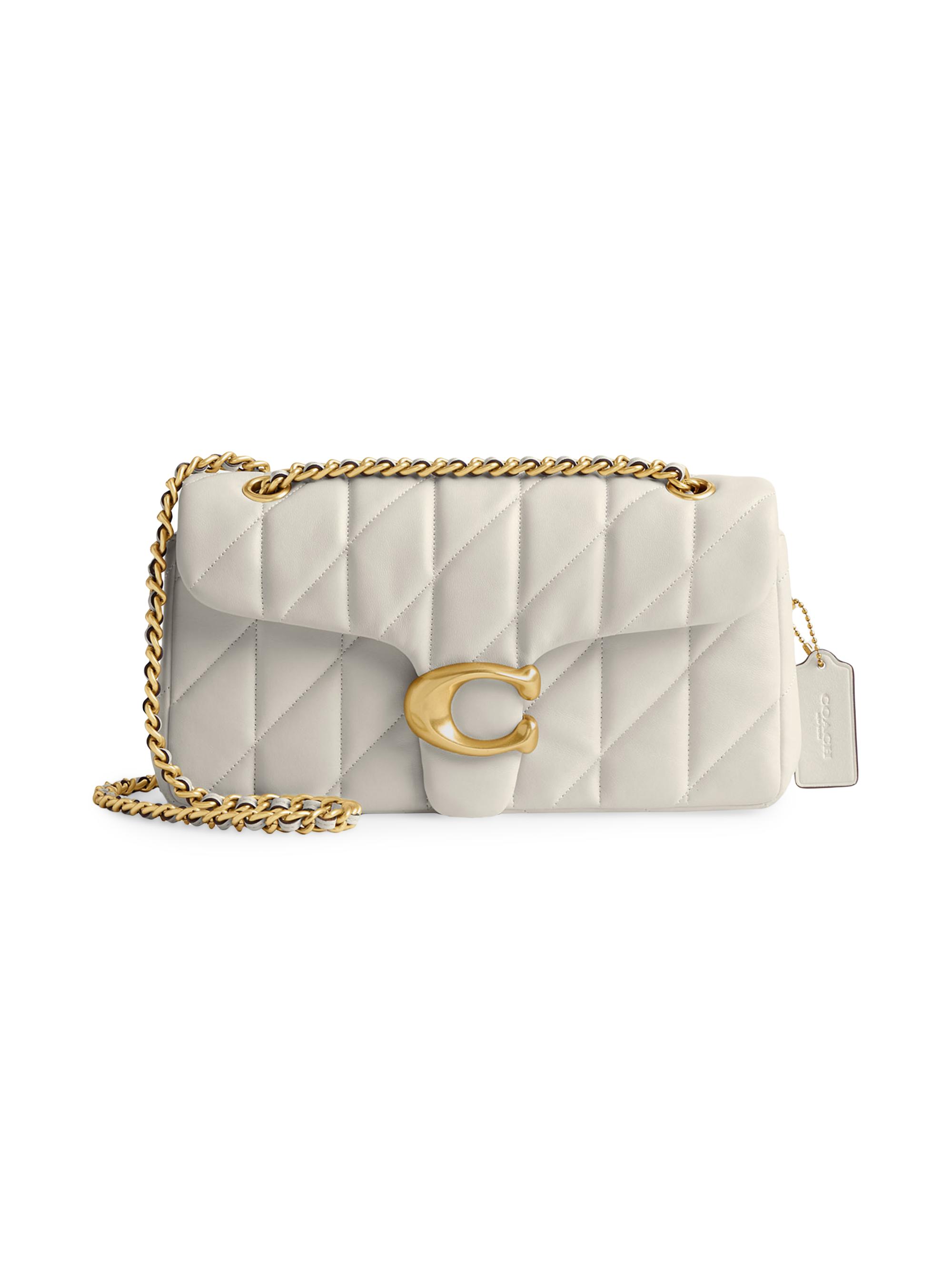 COACH Women's Tabby Quilted Leather Shoulder Bag - Chalk