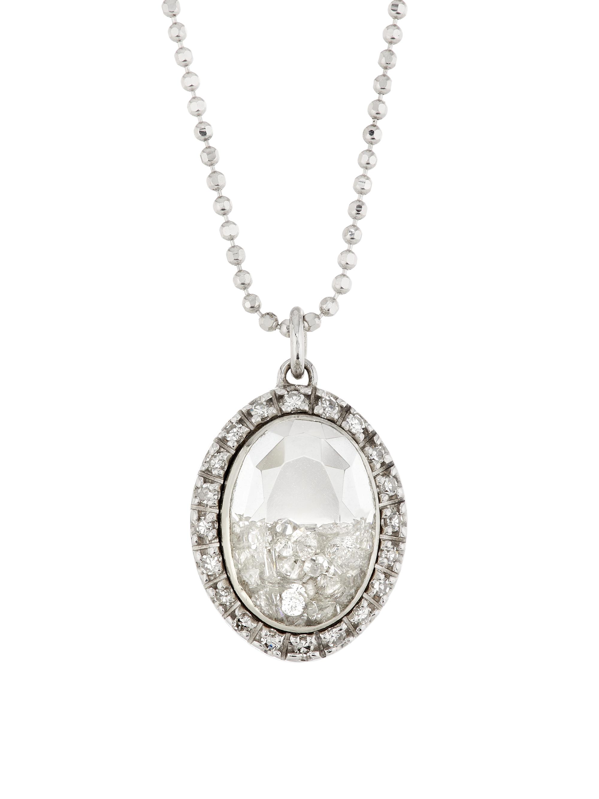 Renee Lewis Women's 18K White Gold & 3.91 TCW Diamond Shake Necklace - White Gold