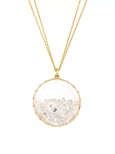 Shake 18K Yellow Gold & 5.52 TCW Diamond Pendant Necklace